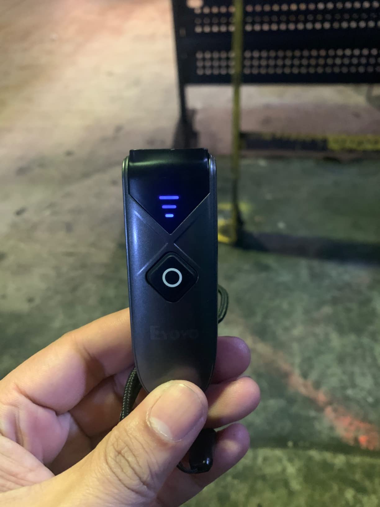 Eyoyo Bluetooth 2D&1D Barcode Scanner, Portable Wireless Mini Barcode Reader with 2.4G Wireless/Bluetooth/USB Wired Connection QR Code Scanner Compatible with Pad, Phone, Android, Tablet PC customer photo 1