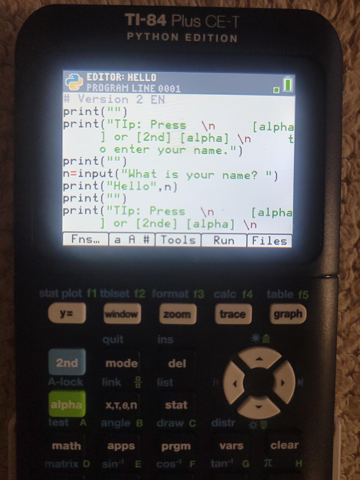 Texas Instruments TI-84 Plus CE-T Python Edition Graphical Calculator (Colour Display) Black customer photo 2