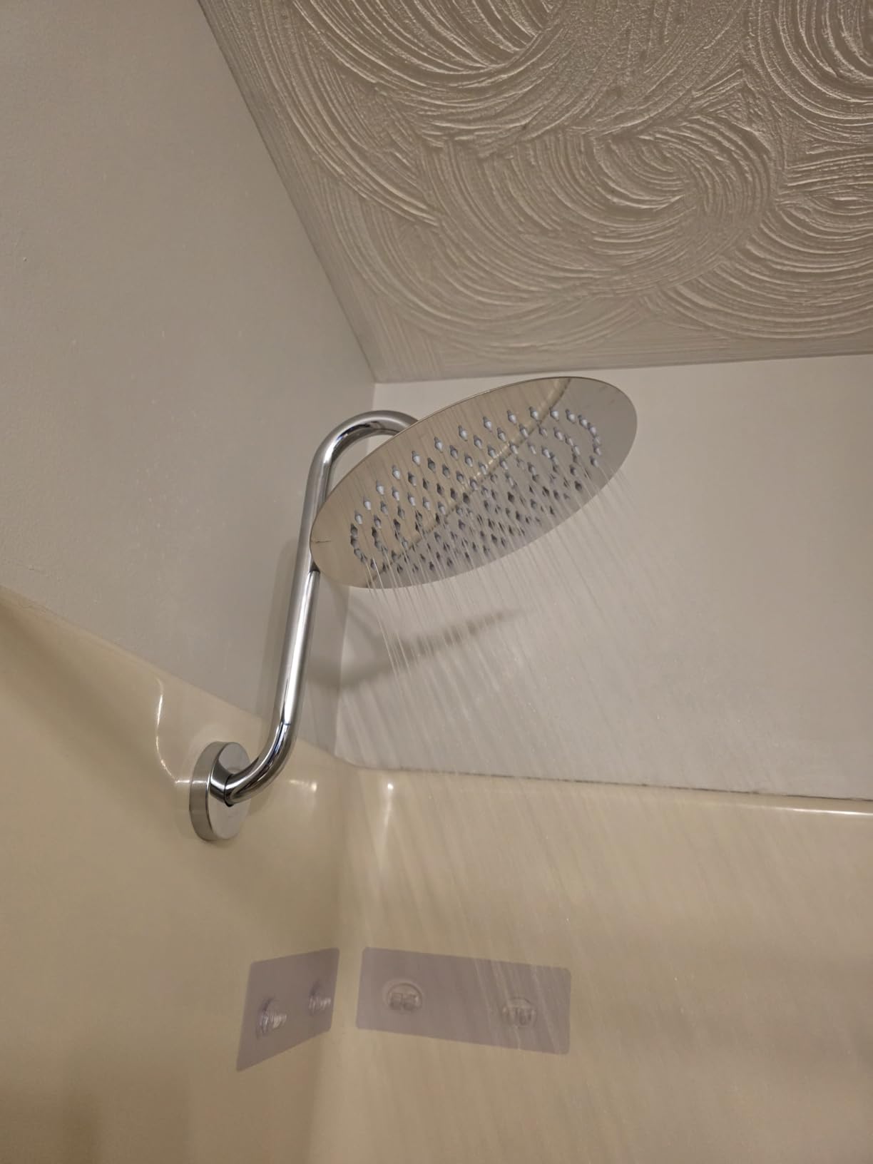 NearMoon Rain Shower Head, Ultra-Thin Design-Pressure Boosting, Awesome Some Experience, High Flow Stainless Steel Rainfall Head (10 Inch, Chrome Finish) customer photo 2