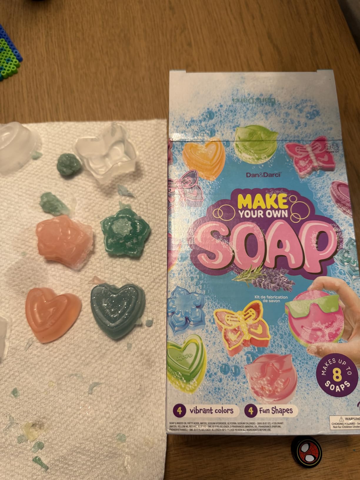 Dan&Darci Soap Making Kit for Kids - Crafts Science Toys - Birthday Gifts for Girls and Boys Age 6-12 Years Girl DIY Kits - Best Educational Craft Activity Gift for 6-12 Year Old Kid customer photo 1
