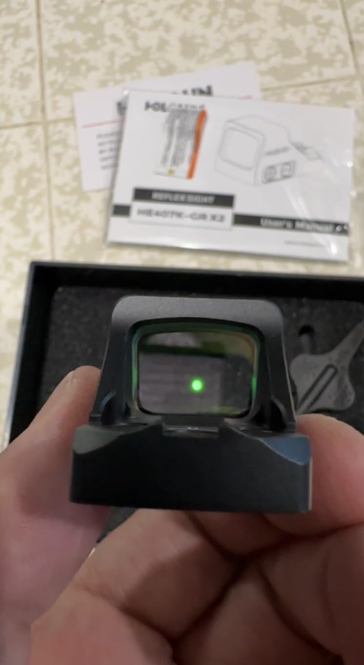HOLOSUN 407K/507K Series 6 MOA or Multi-Reticle Dot Open Reflex Sight for Subcompact Pistols - Shake Awake Technology customer photo 1