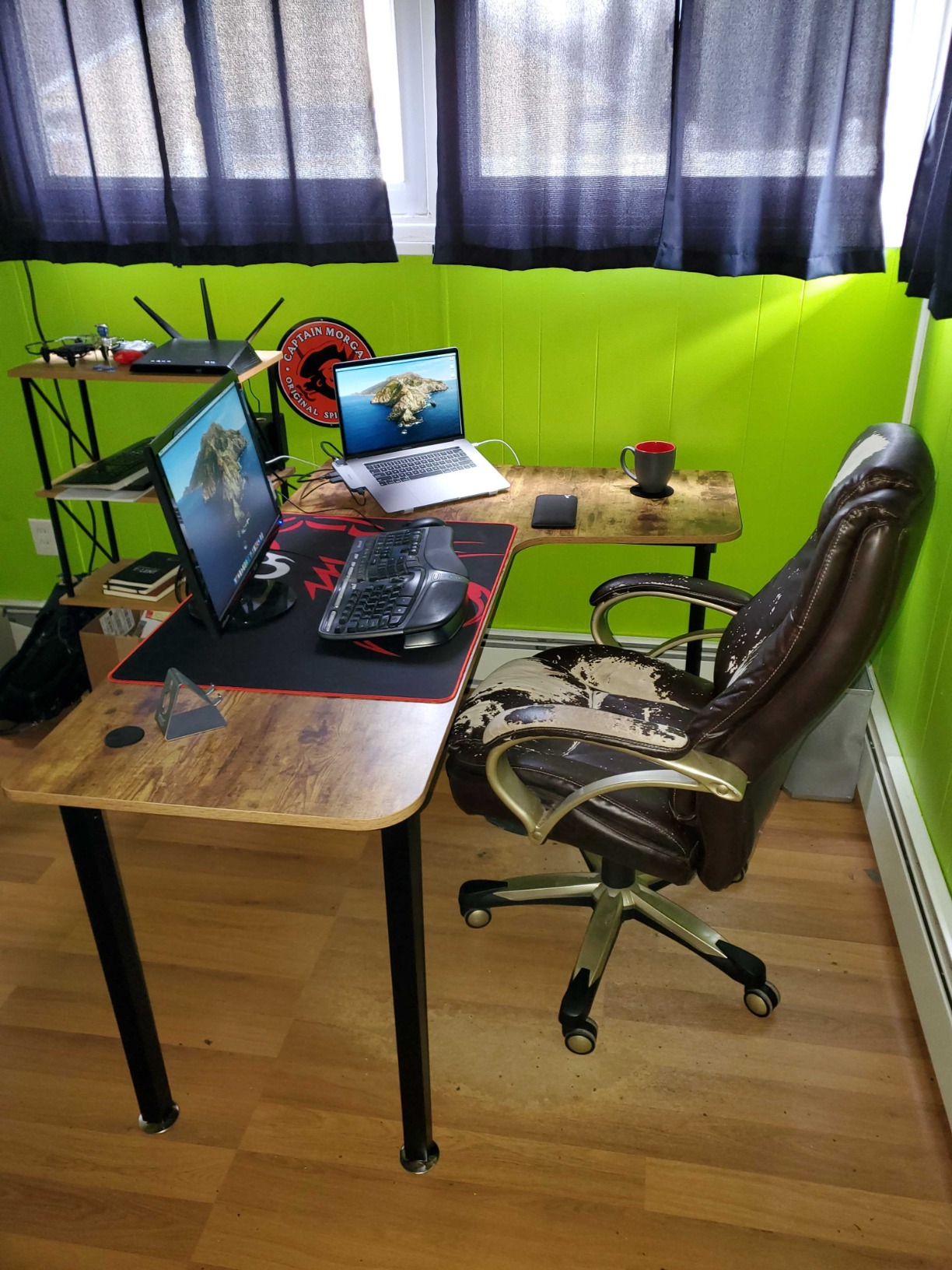 EUREKA ERGONOMIC 60 Inch Black Corner L Shaped Computer Desk, Home Office Gaming Study Work Writing Table Long Large Sturdy Workstation Simple Modern with Metal Legs, Right Side customer photo 1