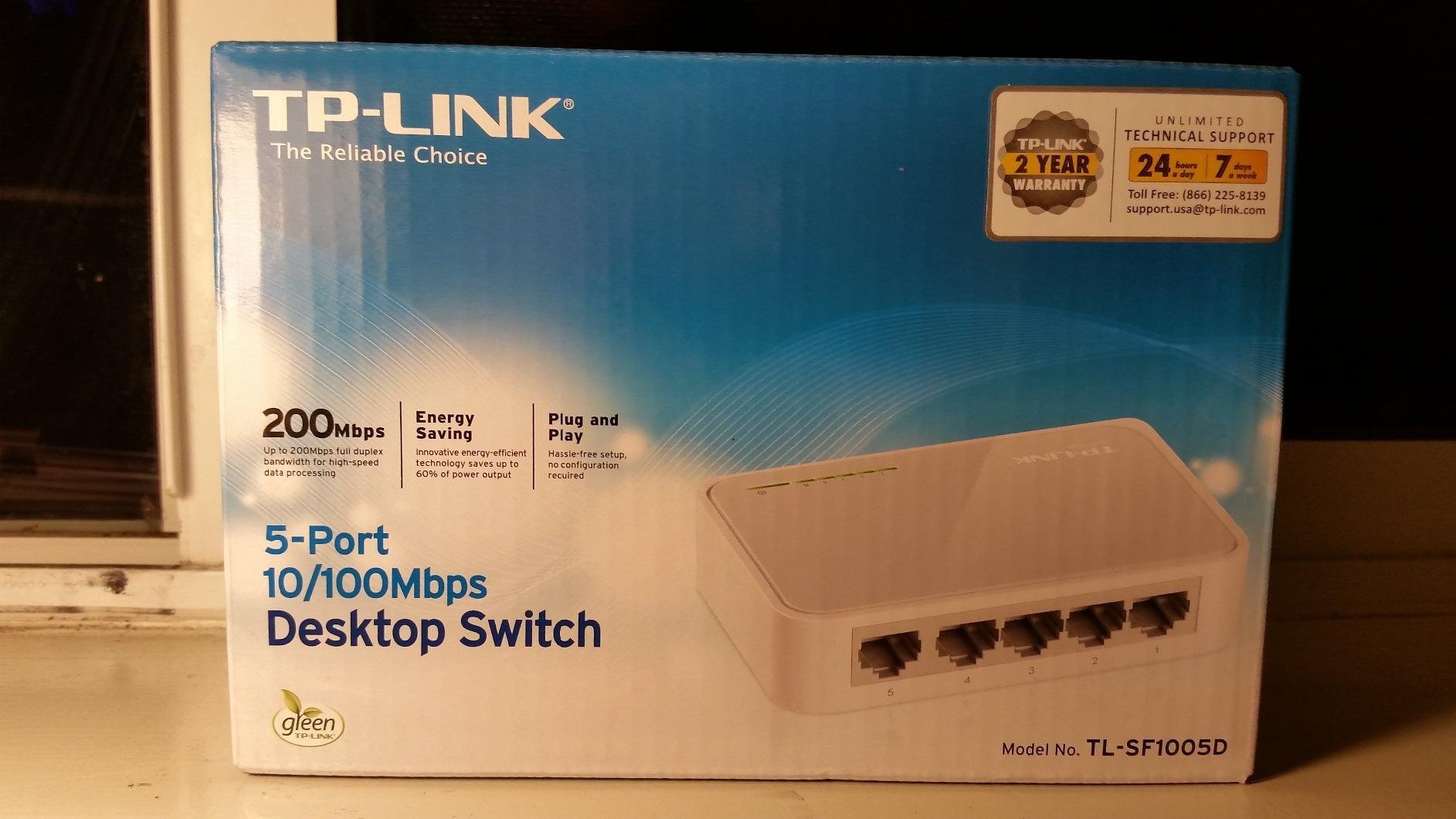 TP-Link 9 Port Fast Ethernet 10/100Mbps PoE Switch 8 PoE+ Ports @65W Sturdy Metal w/Shielded Ports Protection Extend Mode Priority Mode Isolation Mode (TL-SF1009P) customer photo 2