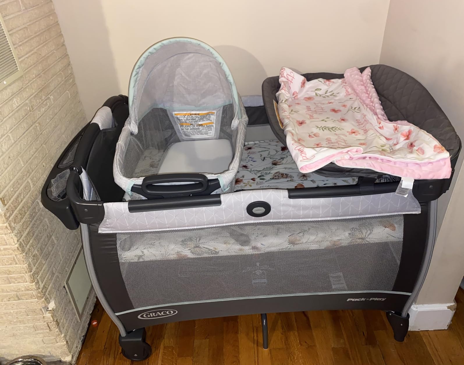 Graco Pack 'n Play Close2Baby Bassinet Playard Features Portable Bassinet Diaper Changer and More, Derby customer photo 2