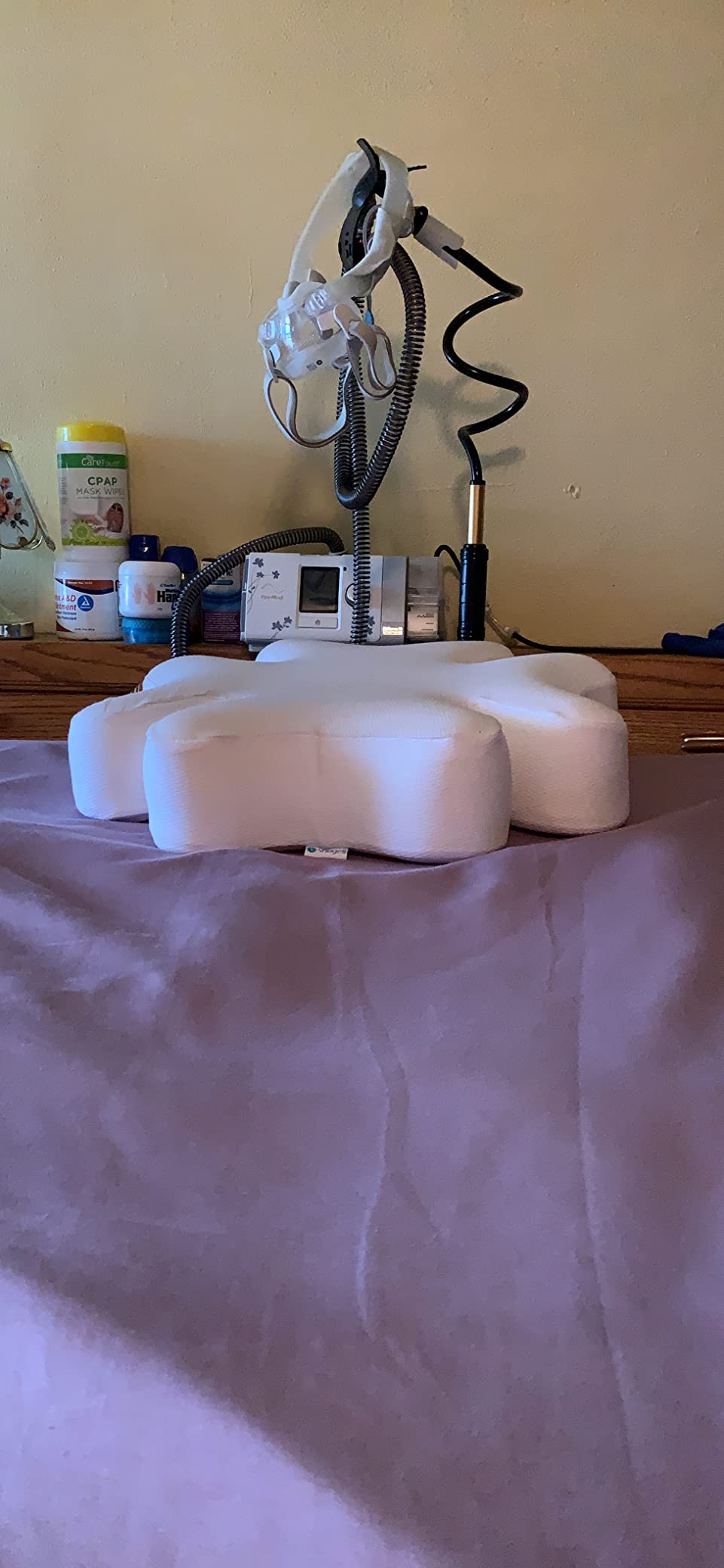 Snugell CPAP Pillow for Side Sleeping - Memory Foam with Clover-Shaped Design - Adjustable Heights (4 Options) - Provides and Promotes Proper Head & Spine Alignment for CPAP Mask Users customer photo 1