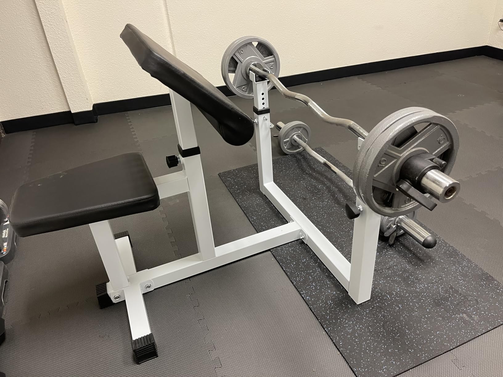 ANT MARCH Preacher Curl Weight Bench Seated Arm Isolated Barbell Dumbbell Biceps Station Home Gym Max load 450lLBS customer photo 1
