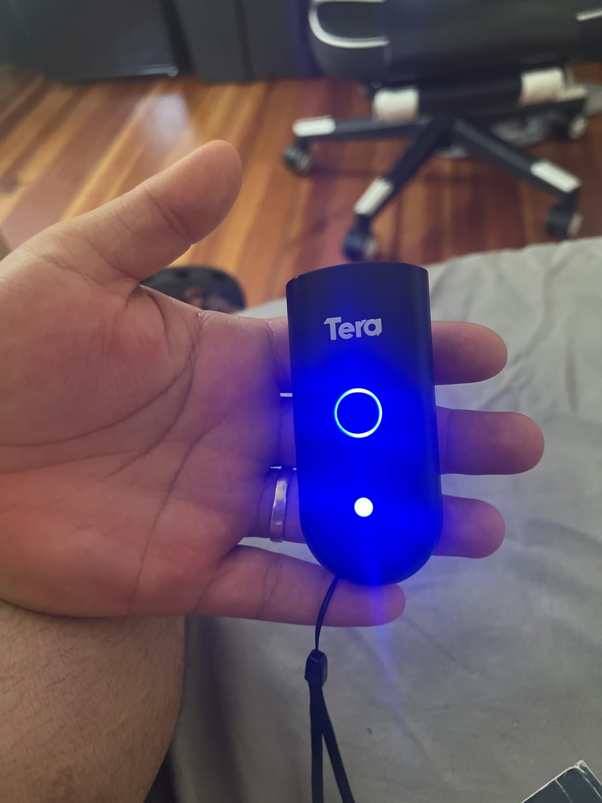 Tera Mini 1D 2D QR Wireless Barcode Scanner, Waterproof Shockproof Pocket Scanner, 3-in-1 BT & USB Wired & 2.4G Bar Code Reader Portable Image Scanner Work with iOS, Windows, Android 1100D customer photo 1