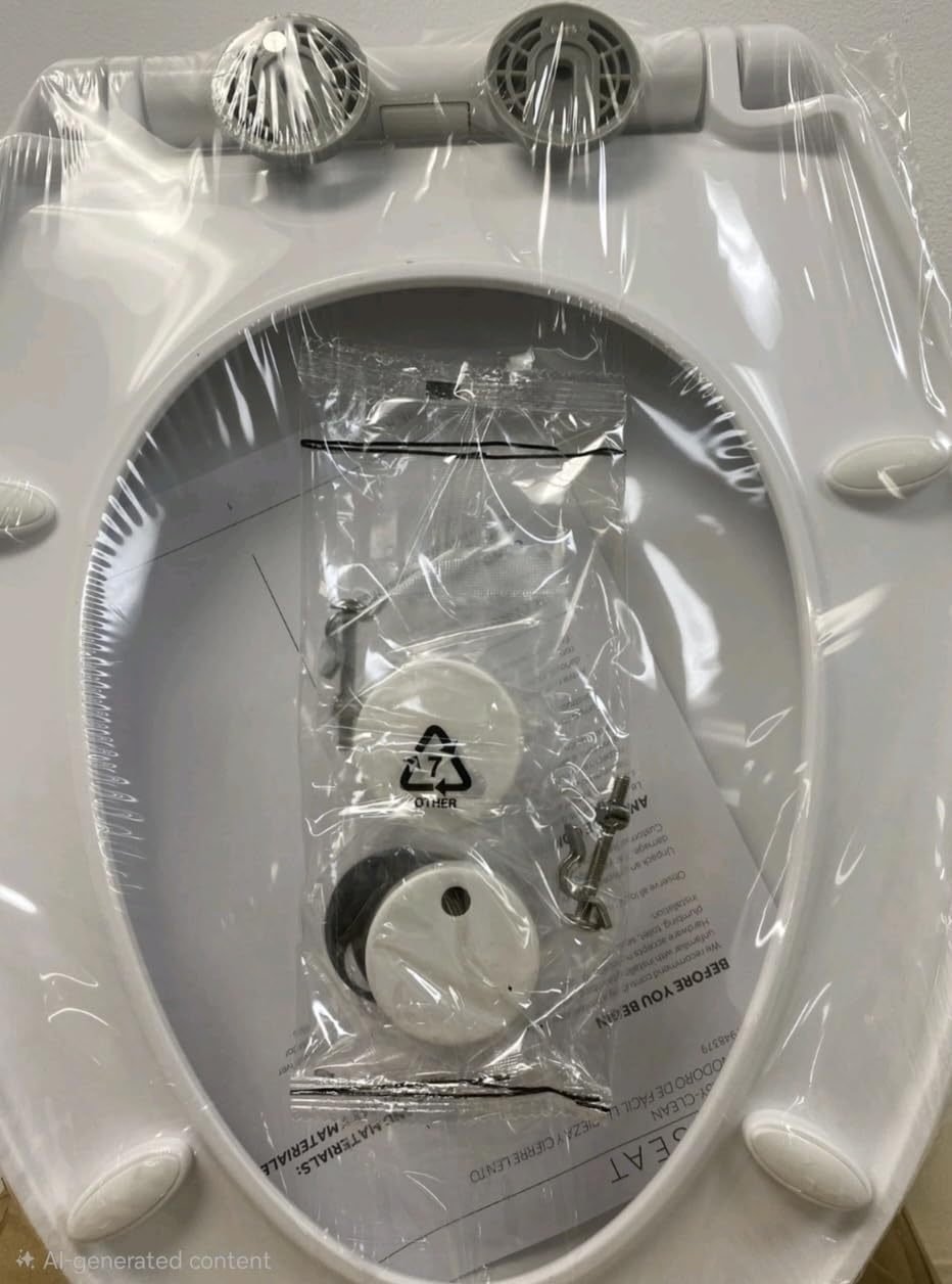Bath Royale Slow Close Toilet Seat BR501-00 White Elongated, Stain-Resistant and Easy to Keep Clean, Heavy Duty Fits All Toilet Brands, Executive Series customer photo 1