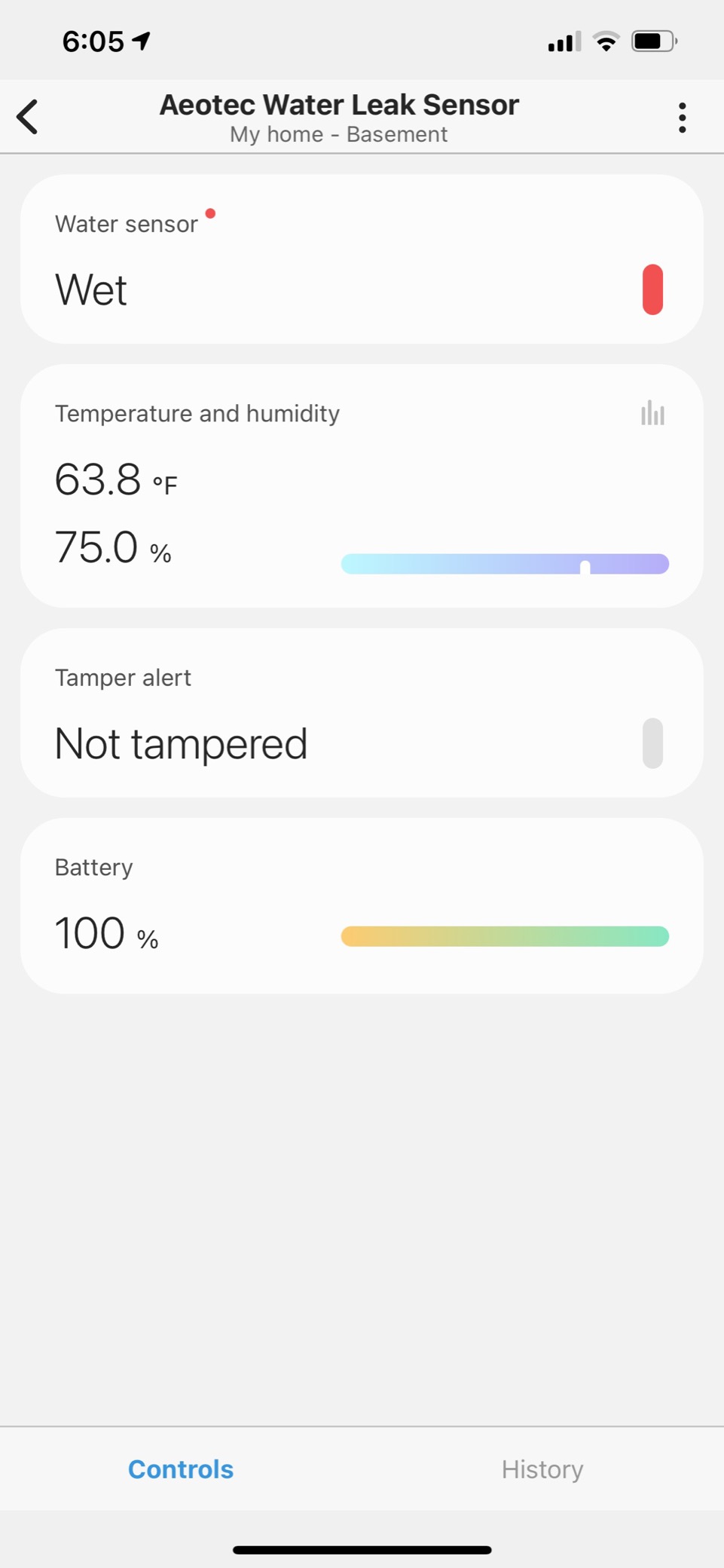 Aeotec Water Sensor 7 Pro, with Flood, Temperature, Humidity Sensor, Z-Wave Plus, S2, SmartStart customer photo 1