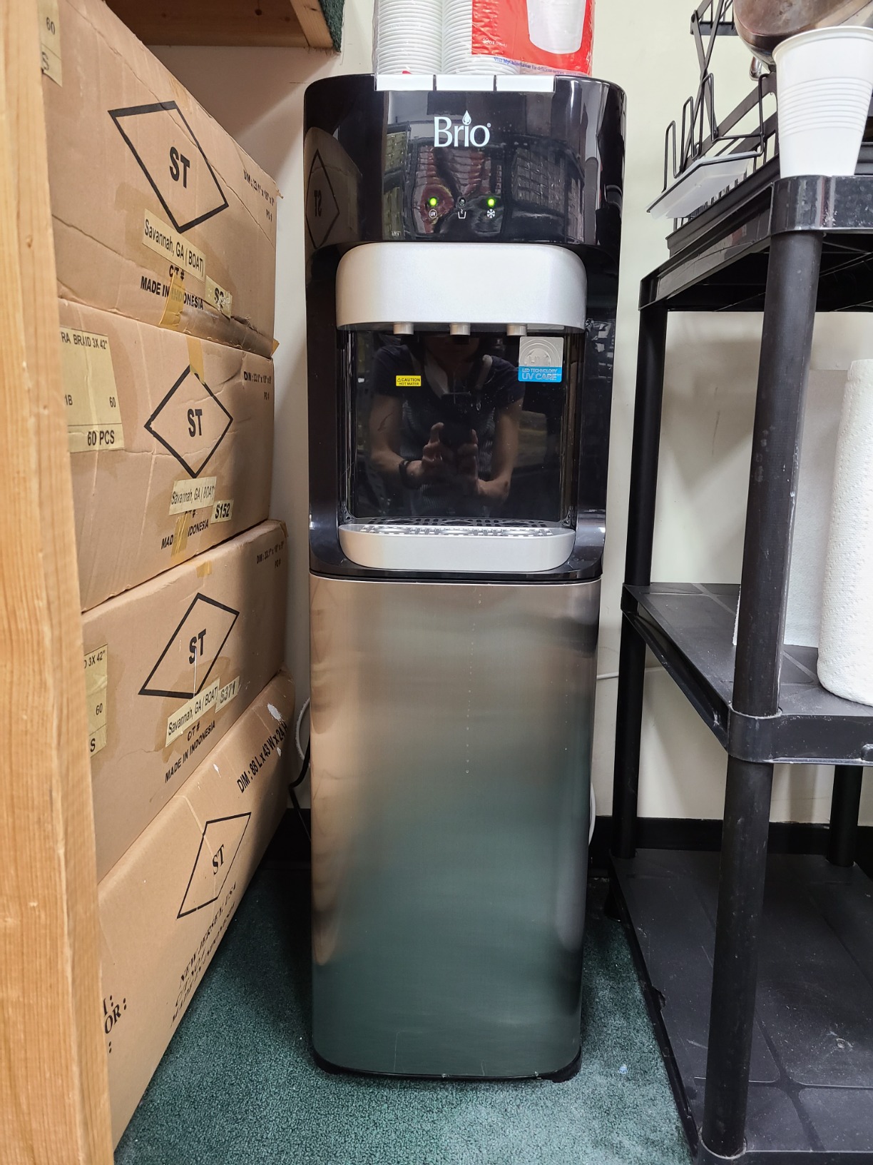 Brio 400 Series Self-Cleaning UV Bottleless Water Cooler Dispenser - with 2-Stage Water Filter and Installation Kit, Tri Temp Dispense, Child Safety Lock - UL Approved customer photo 2