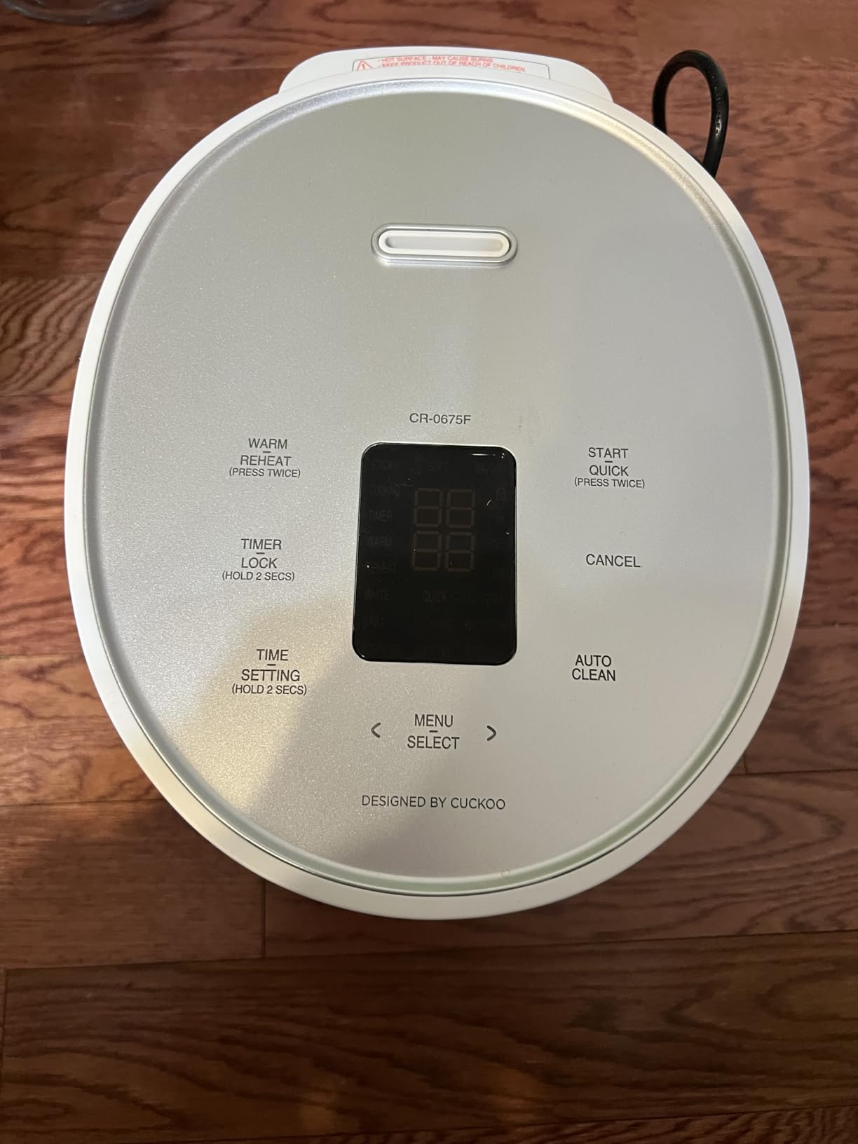 Cuckoo Micom Rice Cooker 6-Cup Uncooked / 12-Cup Cooked with Nonstick Inner Pot, Versatile Rice Maker with 9 Menu Options, Fuzzy Logic Technology, Auto Clean, Quick Rice Mode, White (CR-0675FW) customer photo 1