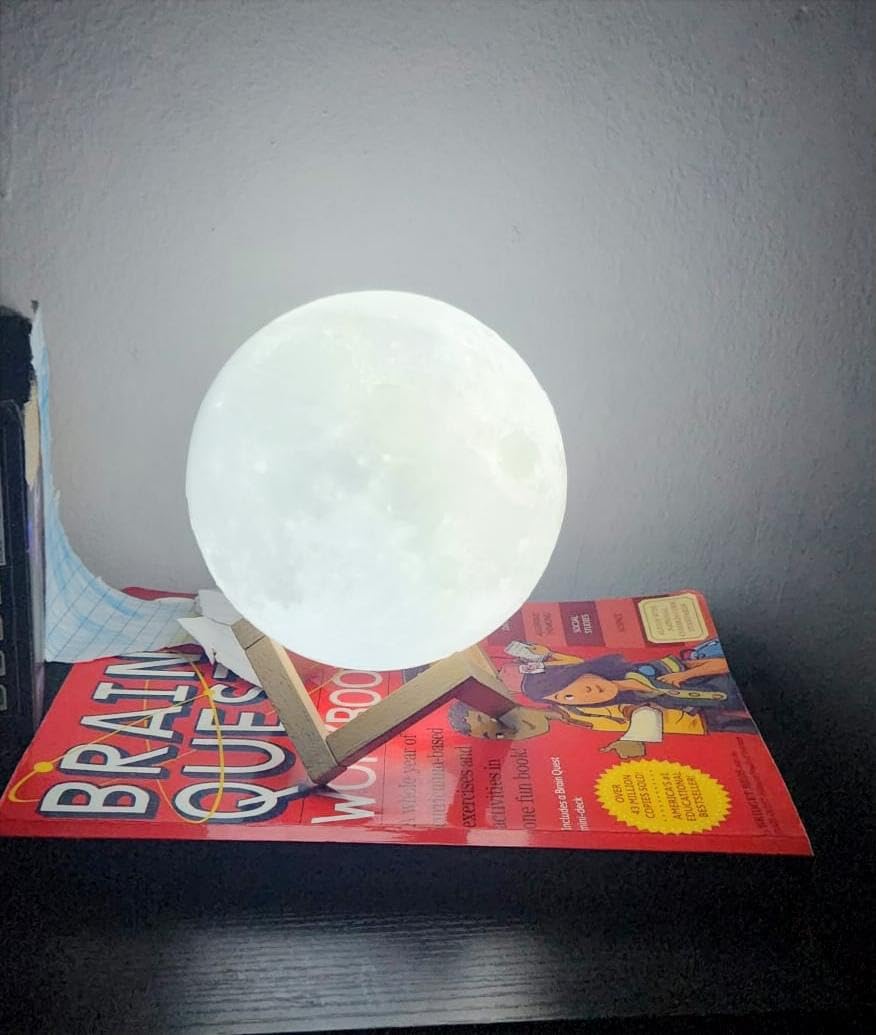CPLA Moon Lamp Upgrade 128 Colors, 16 Colors LED Night Light, Remote & Touch Control, Diameter 6 INCH customer photo 1
