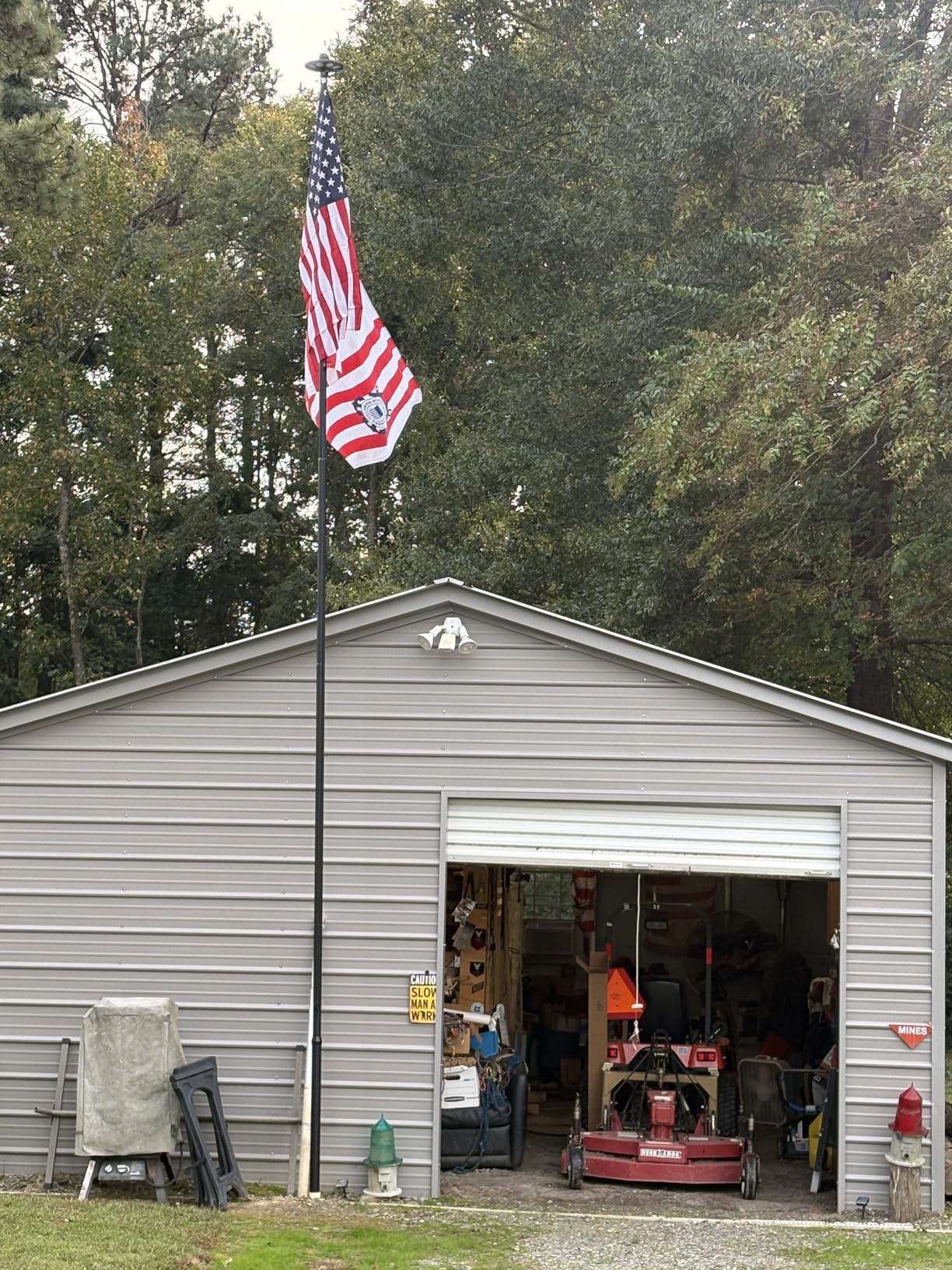 Flag Pole for Outside House, 20 FT Heavy Duty 45K Psi & 95 HBW Hard Aerospace Aluminum Flagpole Kit, Unbending Outdoor In-Ground Flag Poles with 3x5 American Flag for Yard, Residential or Commercial customer photo 2