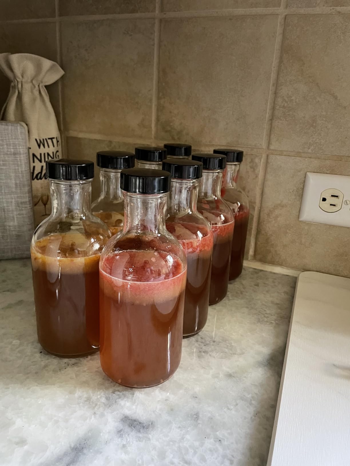 Craft A Brew - Kombucha Deluxe Starter Kit - For Home Brewing - Includes Kombucha Kit and SCOBY, plus 8 16oz Reusable Kombucha Bottles, Stainless Funnel and Strainer, and PH test Strips customer photo 2