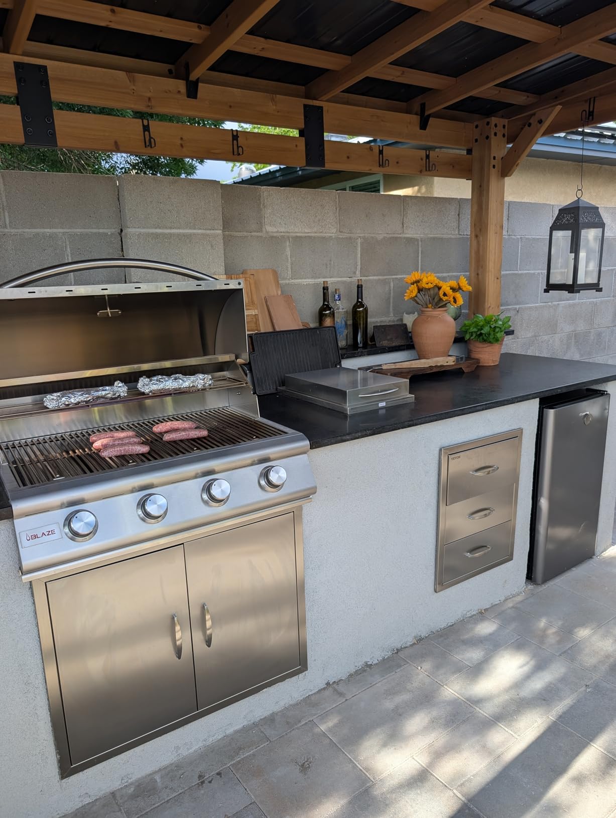 Blaze Prelude LBM Built-In Natural Gas Grill | 25-Inch 3-Burner BBQ with 42,000 BTUs | 304 Stainless Steel Construction customer photo 1