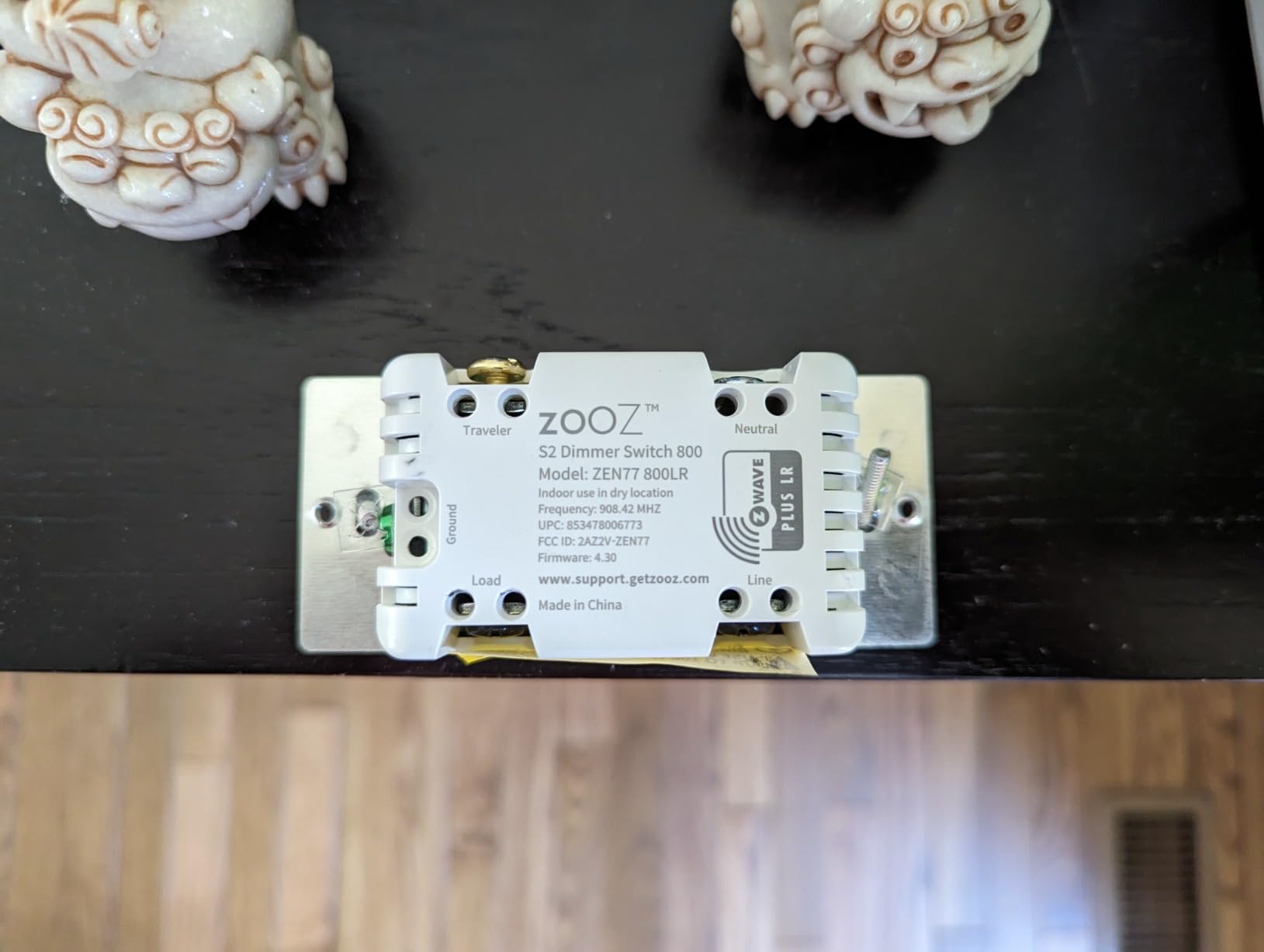 Zooz 800 Series Z-Wave Long Range S2 Dimmer Switch ZEN77 800LR, White | Simple Direct 3-Way and 4-Way Solution (Works with Regular Switches, No Aux Switch Needed) | Z-Wave Hub Required customer photo 2