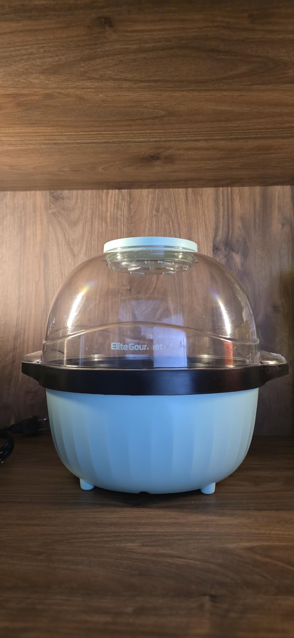 Elite Gourmet EPM330R Automatic Stirring Ceramic Nonstick 12-cup Popcorn Maker, Hot Oil Popcorn Machine w/Measuring Cap & Built-in Reversible Serving Bowl customer photo 1