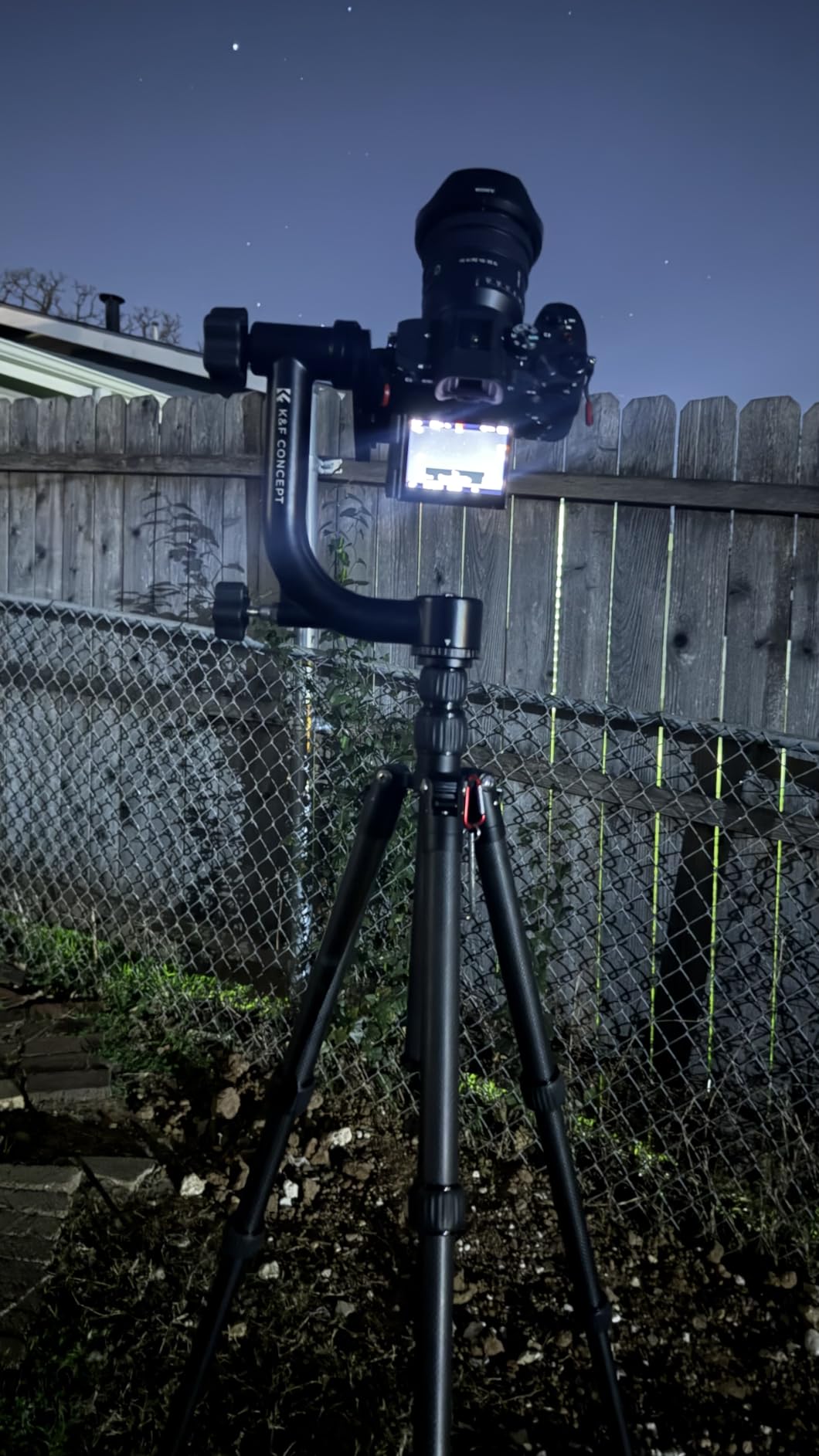 K&F CONCEPT Aluminum Alloy 360 Degree Panoramic Gimbal Tripod Head with 1/4'' Standard Quick Release Plate and Bubble Level, Load Capacity up to 20kg/44lbs customer photo 2