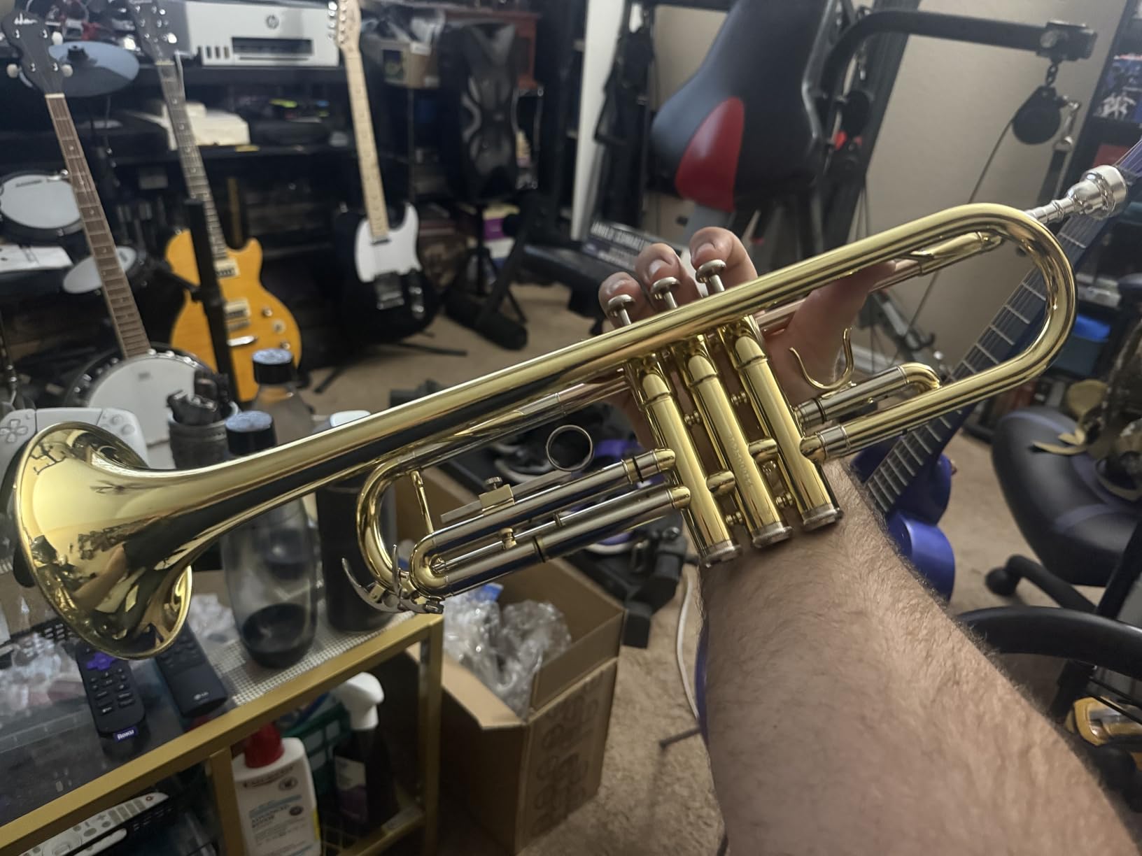 Herche Superior Bb Trumpet M1 | Professional Instruments for all levels | MONEL VALVES | Rosebrass/Nickel-Silver/Gold | Solid Feel and Sound customer photo 2