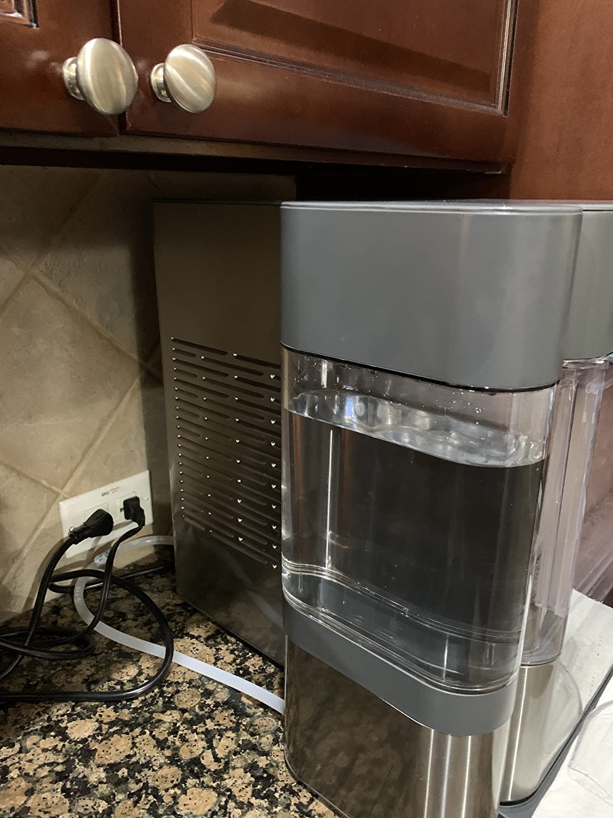GE Profile Opal 2.0 with 0.75 Gallon Tank, Chewable Crunchable Countertop Nugget Ice Maker, Scoop included, 38 lbs in 24 hours, Pellet Ice Machine with WiFi & Smart Connected, Stainless Steel customer photo 1
