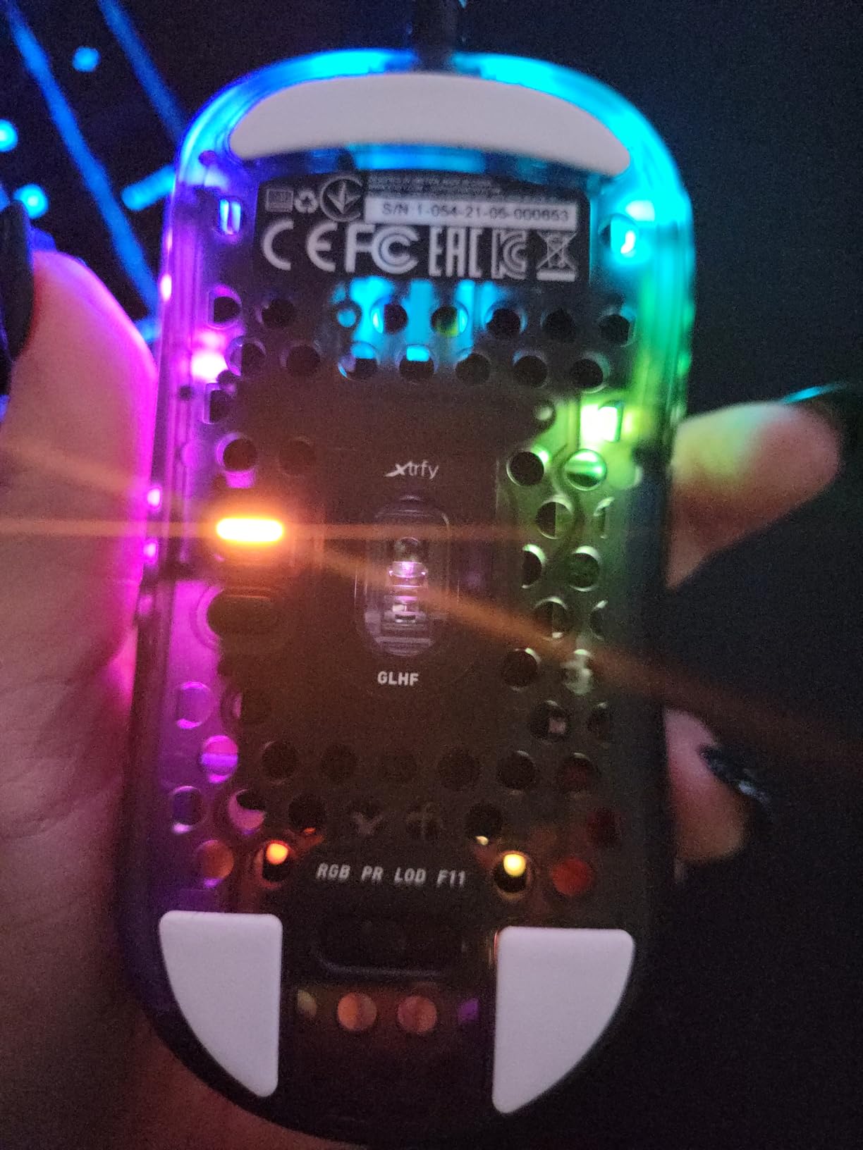 Xtrfy MZ1, Ultra-Light Wired Gaming Mouse, Cutting-Edge Pixart 3389 Sensor, Unique Shape for Optimum Aim, Adjustable RGB Lighting, Zy's Rail Edition customer photo 1