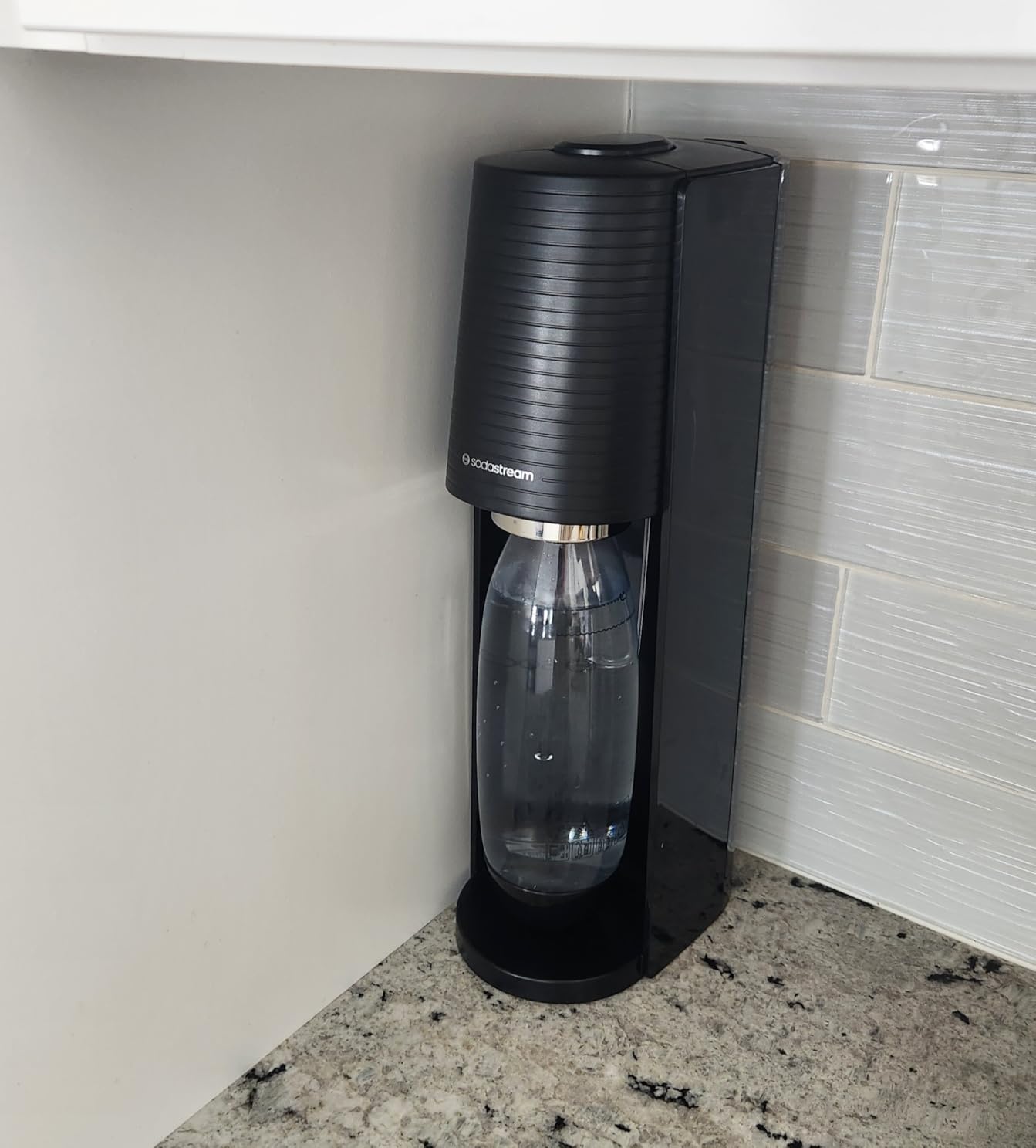SodaStream Terra Sparkling Water Maker (White) with CO2 and Dishwasher Safe Bottle customer photo 1