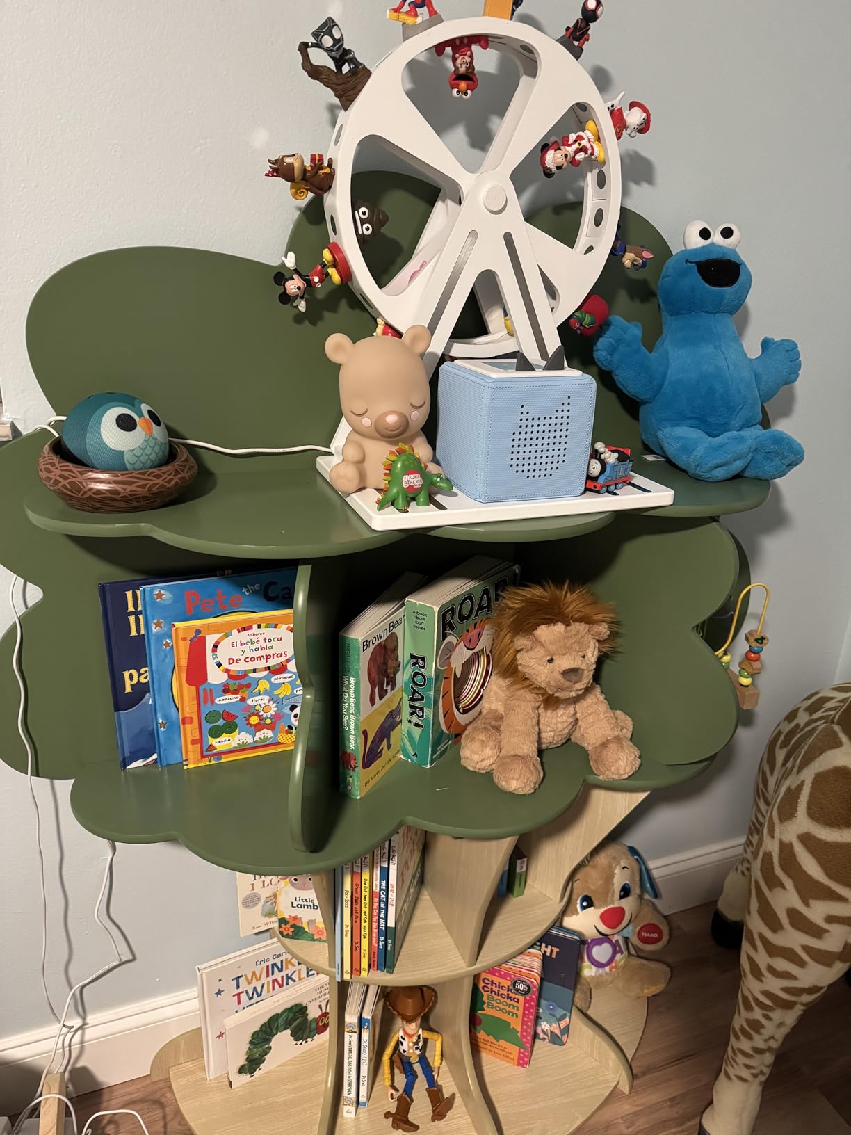 Amazon Echo Dot Kids (newest model), Smart speaker to enjoy age-appropriate audiobooks, interactive games and Alexa+ experiences to create and learn, Owl design customer photo 1