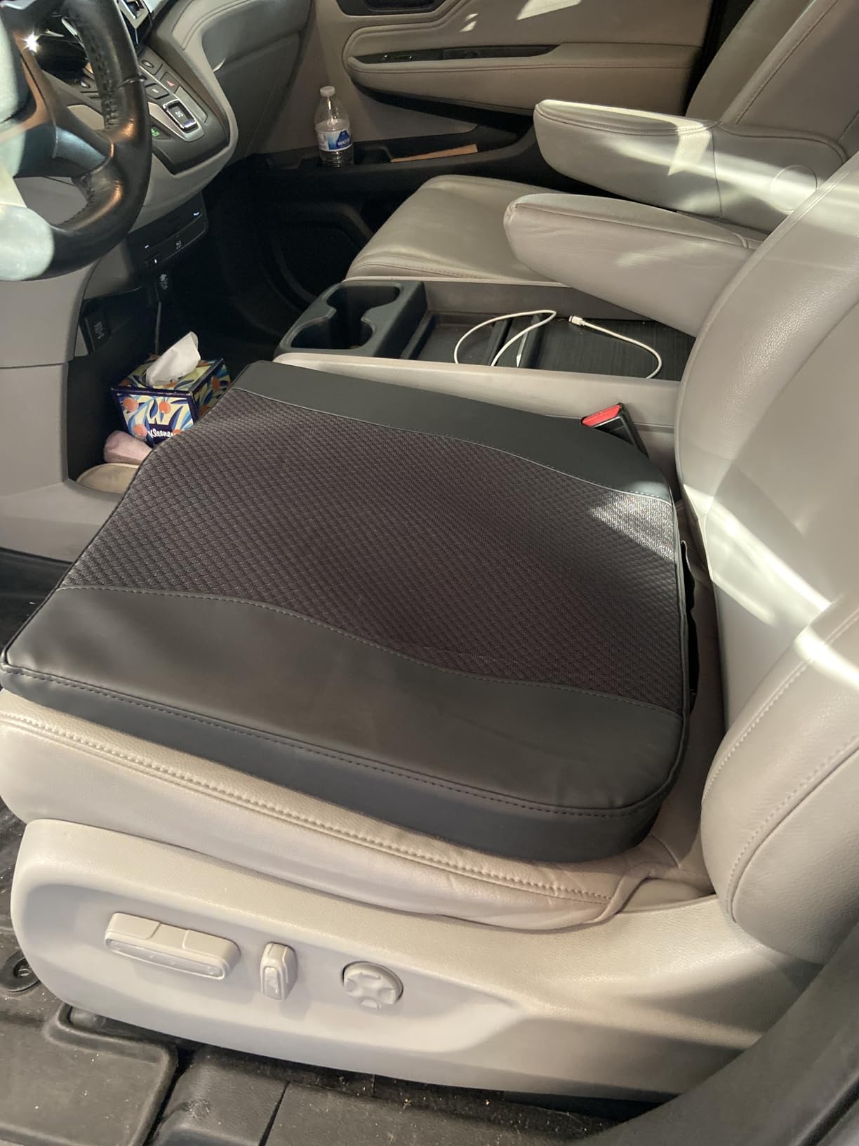 Lofty Aim Car Seat Cushion, Comfort Memory Foam Car Cushions for Driving - Sciatica & Lower Back Pain Relief, Driver Seat Pillow for Auto, Office Chair, Wheelchair - Black customer photo 2