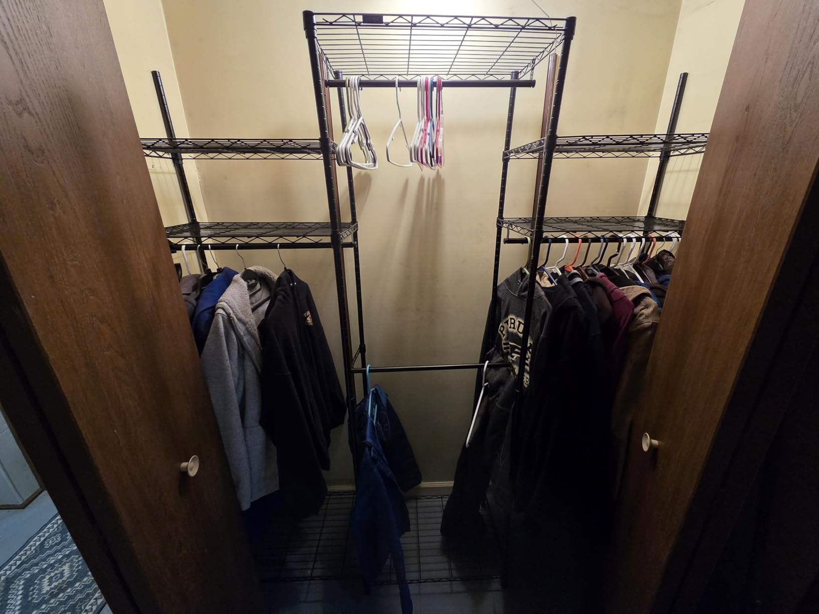 VIPEK V5 Portable Closet Wardrobe Heavy Duty Clothes Rack, Freestanding Clothing Rack with 4 Hang Rods & 8 Shelves customer photo 2