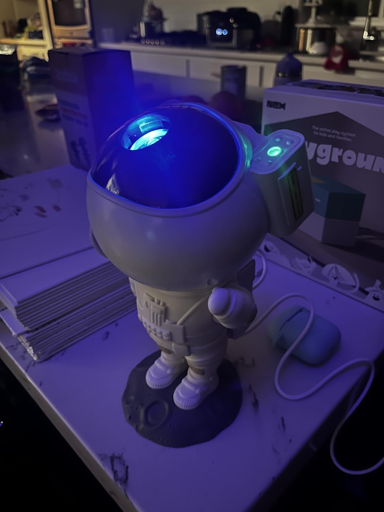 Star Projector Galaxy Night Light - Astronaut Space Projector, Starry Nebula Ceiling LED Lamp with Timer and Remote, Kids Room Decor Aesthetic, for Christmas & Birthdays customer photo 2