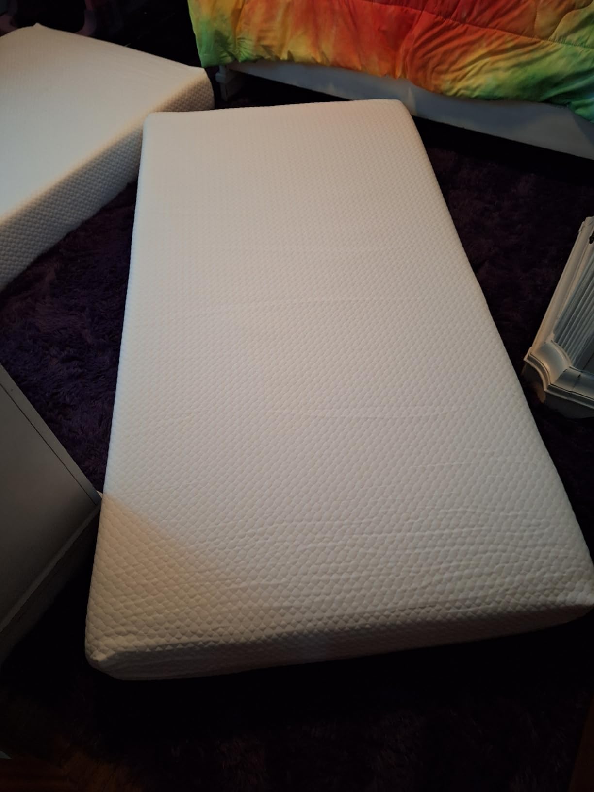 FDW | 8 Inch Queen Mattress | Medium Firm | Gel Memory Foam Mattress | White | Bed in a Box, CertiPUR-US Certified | Pressure Relief, Cooling Ventilated Foam | Washable Removable Cover customer photo 2