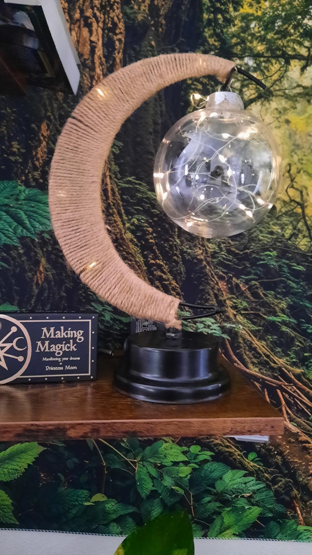 Moon Lamp, LED Night Light for Bedroom, Crescent Moon Shape with USB Powered, Tabletop Ambient Light for Home Decor, Nursery, Kids Room | Romantic Gift, Birthday, Christmas Decoration customer photo 1