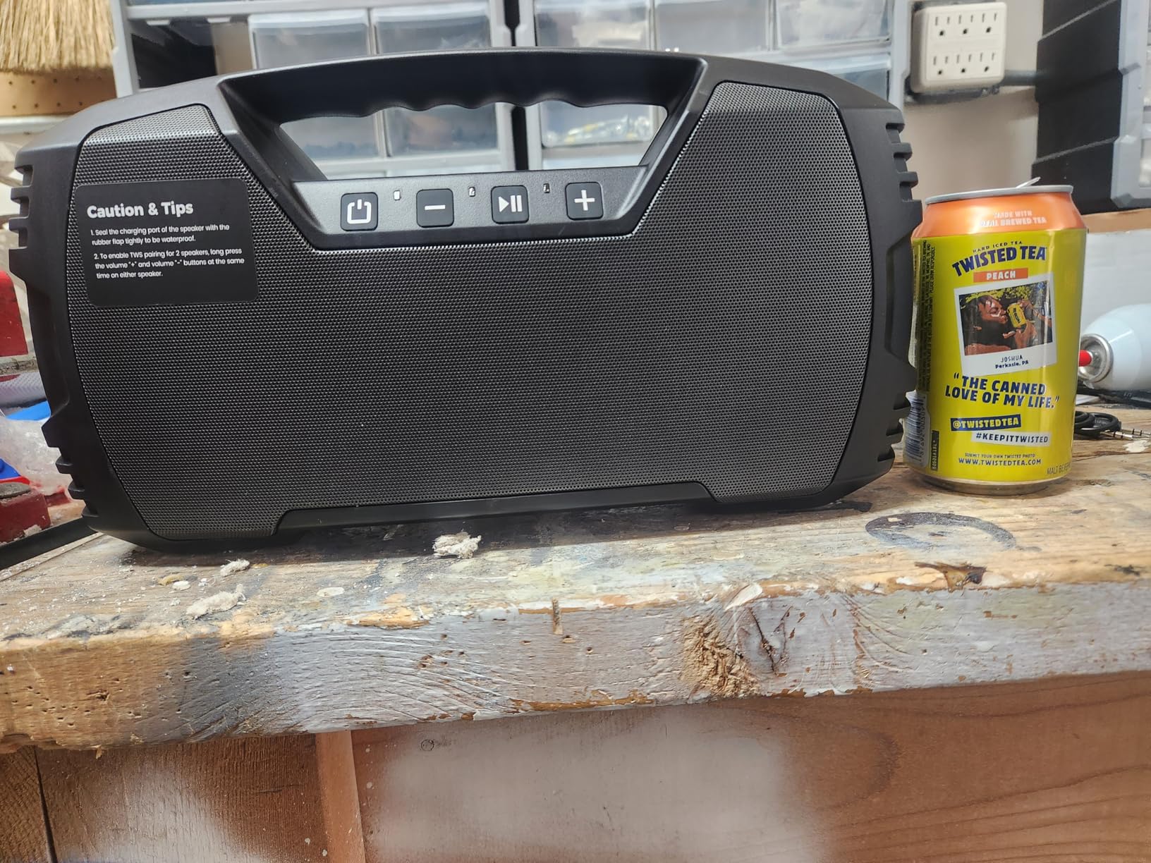 IPX7 Waterproof Bluetooth Speaker Wireless, 60W Peak, 32H Playtime Floating Portable Speakers customer photo 2