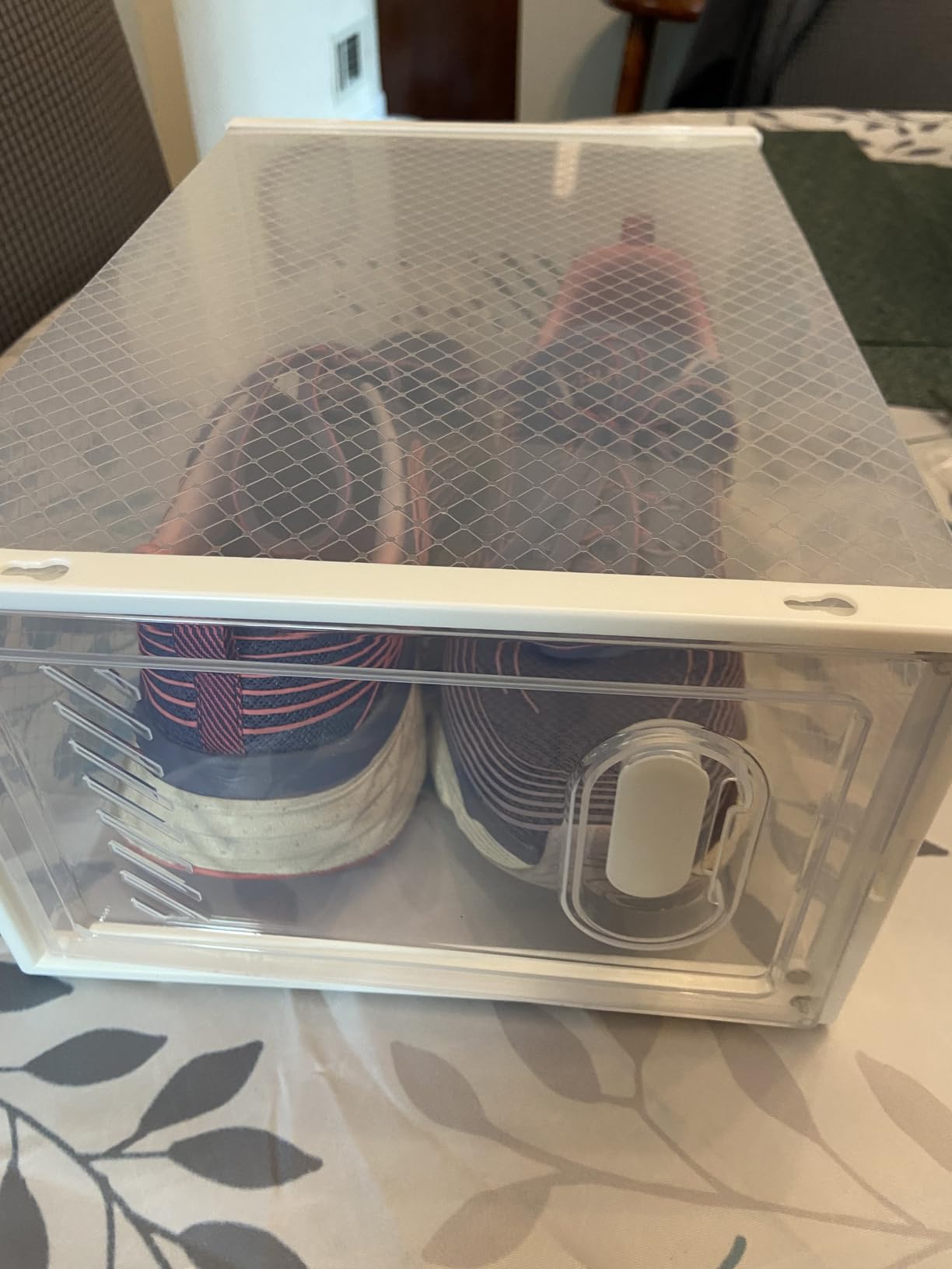 SIMPDIY Shoe Storage, 12 Pack Shoe Organizer for Closet, Shoe Boxes Clear Plastic Stackable Shoe Containers with Lids for Size 10 customer photo 1