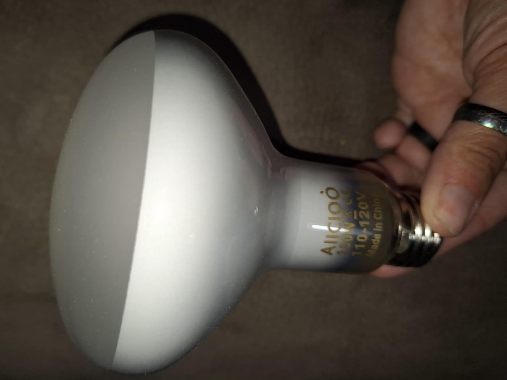 Aiicioo Reptile Basking Light Bulb - 150W Reptile Heat Lamp 2 Pack UVA Daylight Amphibians Basking Bulb for Bearded Dragon Turtle Hermit Crab Gecko Lizard Chicken customer photo 1