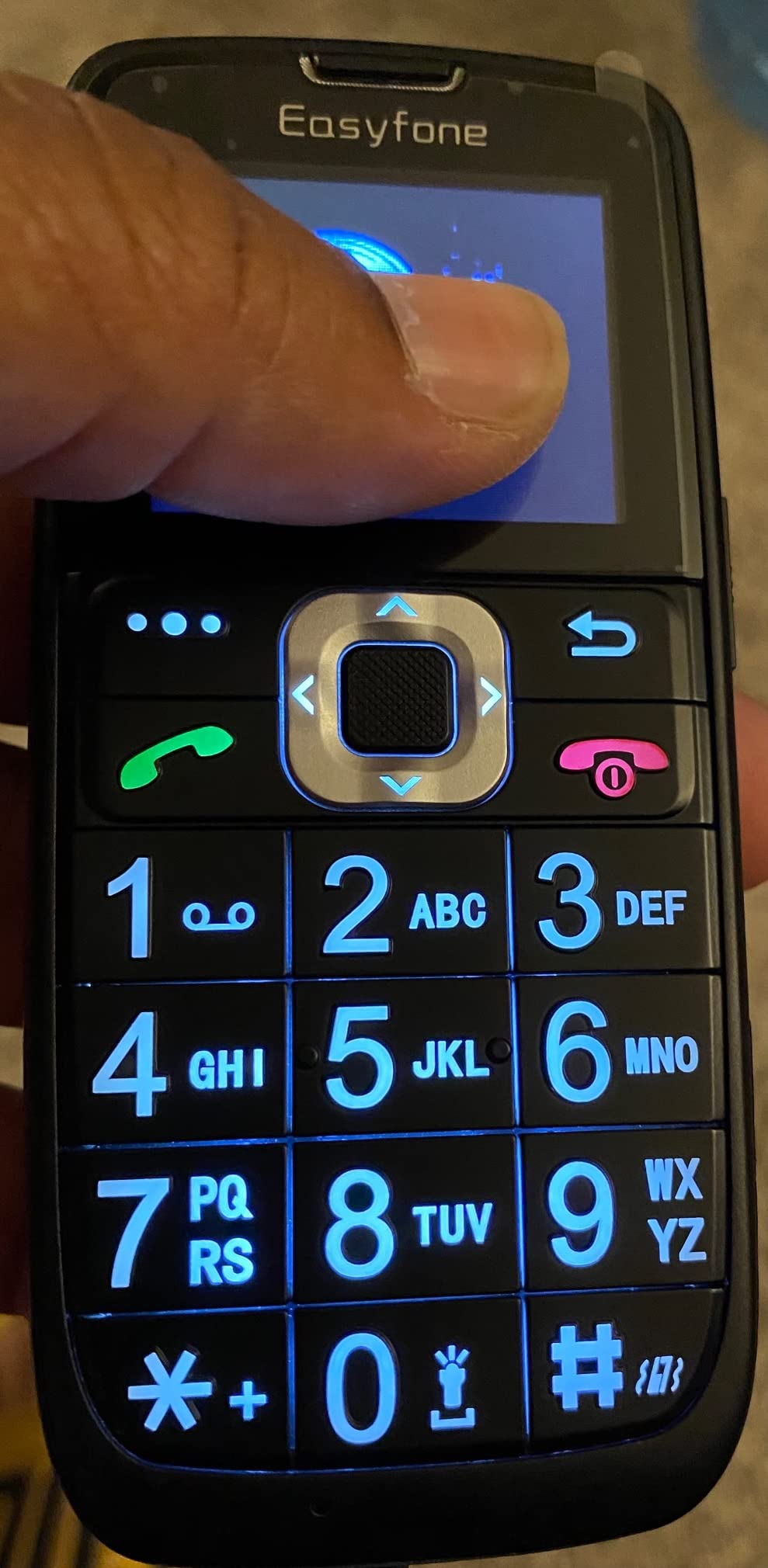 Easyfone A6 4G Unlocked Feature Cell Phone, Easy-to-Use Big Button Clear Sound GSM Basic Mobile Phone with an Easy Charging Dock, No Internet & No Camera (Black) customer photo 2