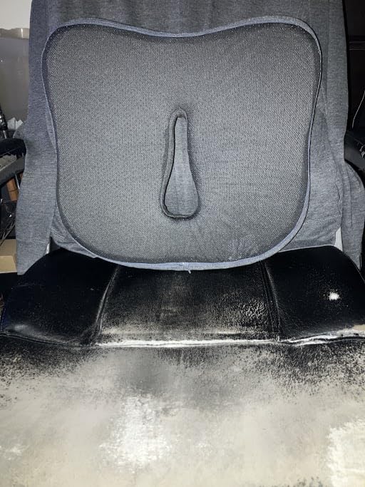 Memory Foam Seat Chair Cushion for Relieves Back Sciatica Pain Tailbone Pain Coccyx Degenerating Disc Orthopedic Osteoarthritis Prostate Cushion Low Back Pain Cushion Hip Shaping (Dark Gray) customer photo 2