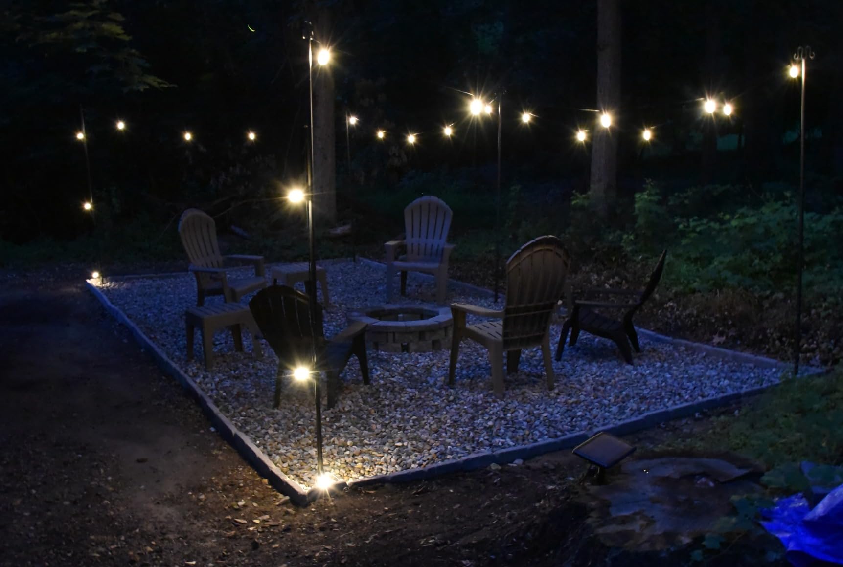 KYY 54FT Solar String Lights Outdoor Waterproof with USB Charging & Remote, Dimmable & Timable, Solar Powered Patio Lights with LED Shatterproof Bulbs for Deck Backyard Porch Garden Camping customer photo 2