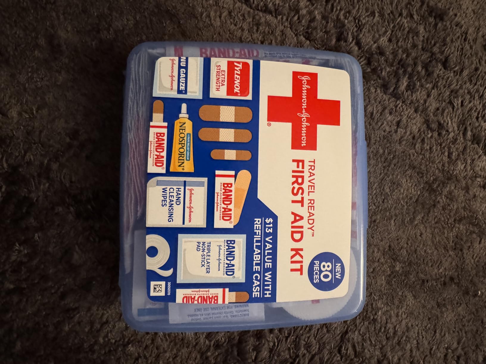 All-Purpose Portable Compact First Aid Kit for Minor Cuts, Scrapes, Sprains & Burns, 160 Piece customer photo 2