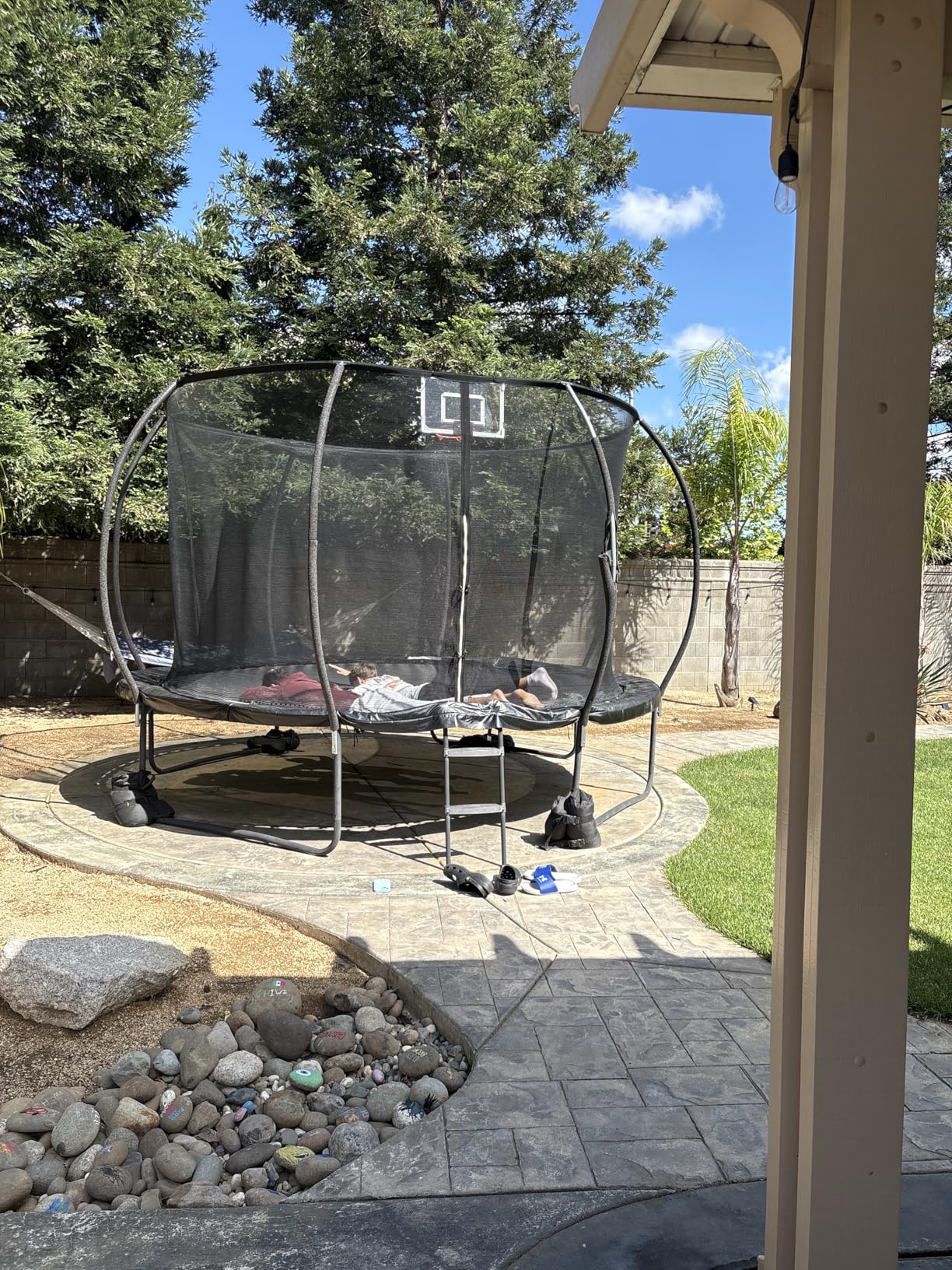 JUMPZYLLA Trampoline Outdoor 8FT 10FT 12FT 14FT 15FT 16FT with Enclosure and Ladder, ASTM Approved Recreational Trampoline for Kids and Adults, Anti-Rust Coated Frame customer photo 1