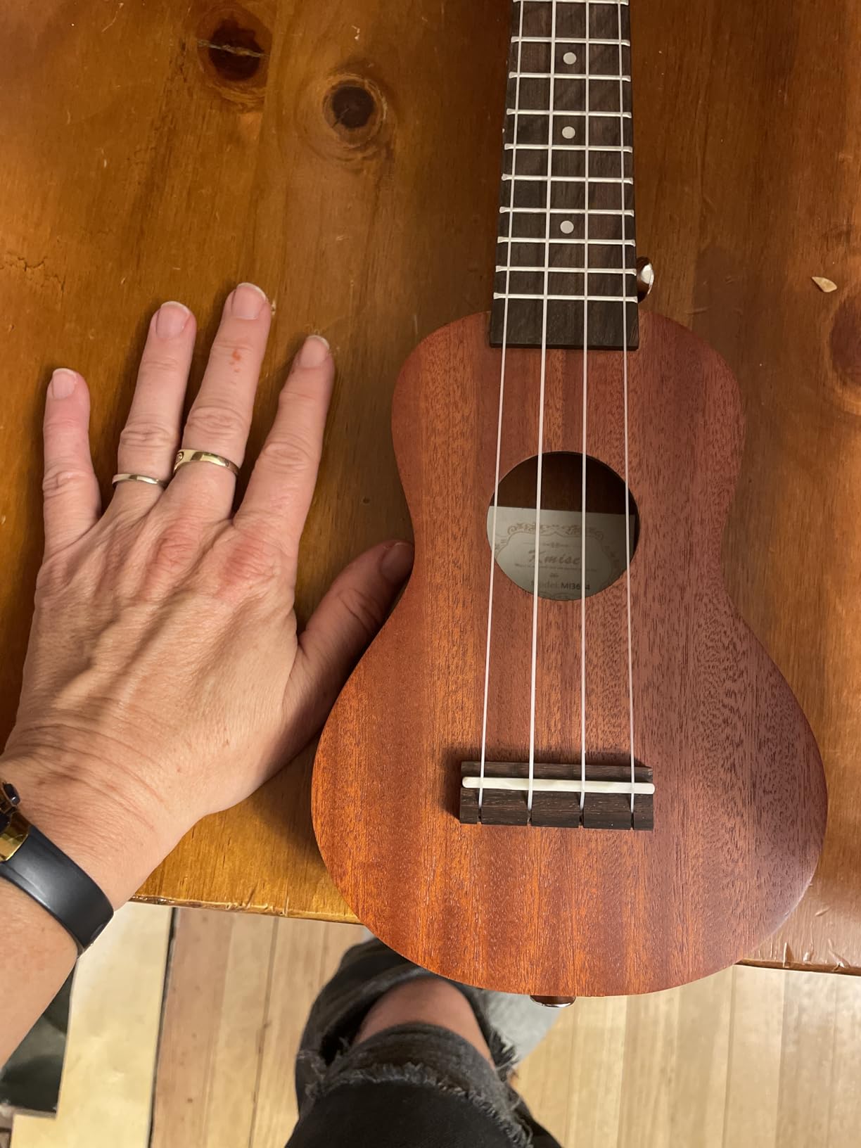 Kmise Ukulele Soprano Ukelele 17 Inch Mini Travel Pocket Ukalalee for Kids Beginners Adults customer photo 2