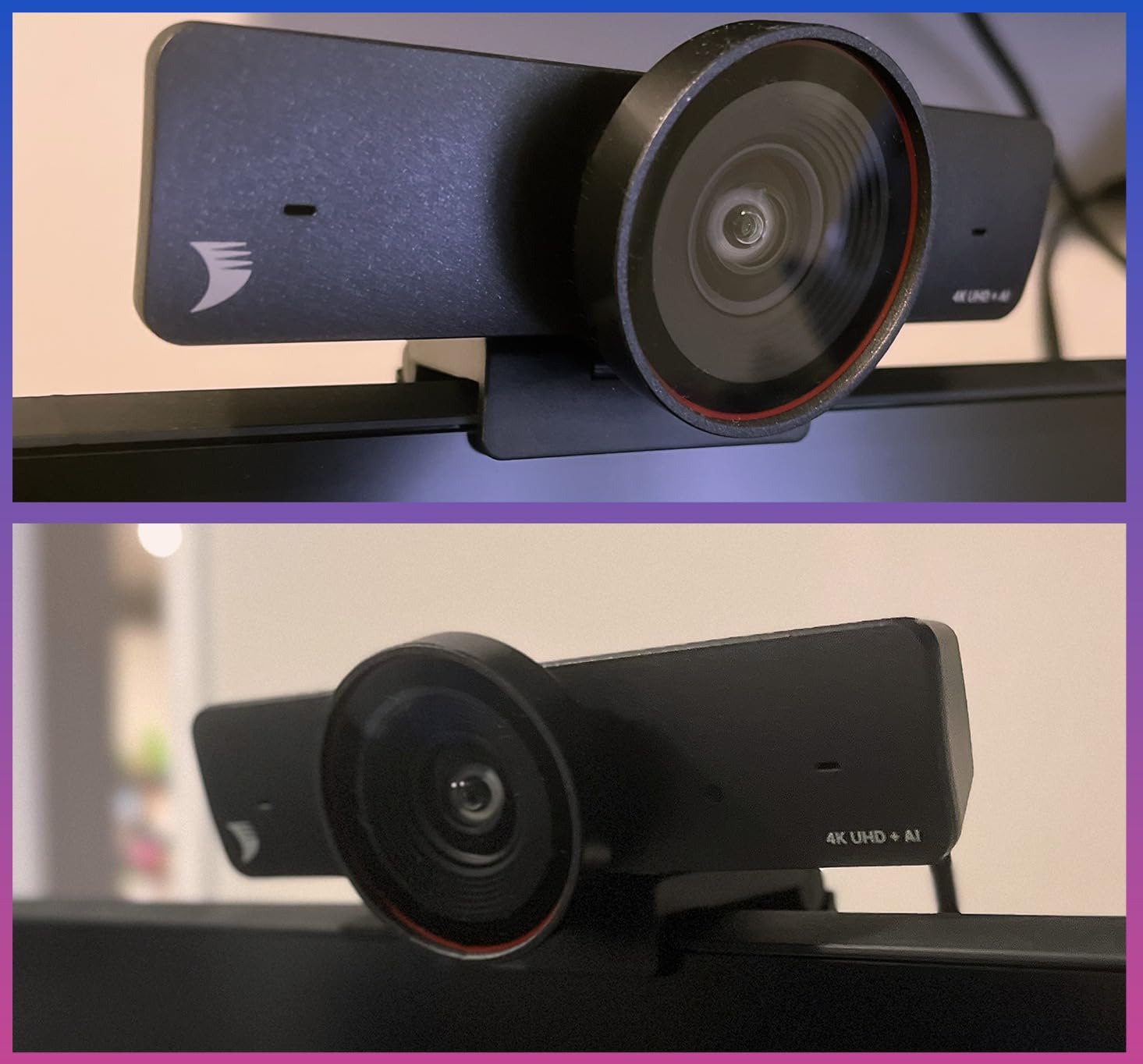 WYRESTORM 4K AI Tracking Conference Webcam, Auto Framing & Presenter Tracking, 120° Wide Angle, Dual Noise Cancelling Mics, Privacy Cover, USB Plug & Play, Zoom Certified customer photo 1