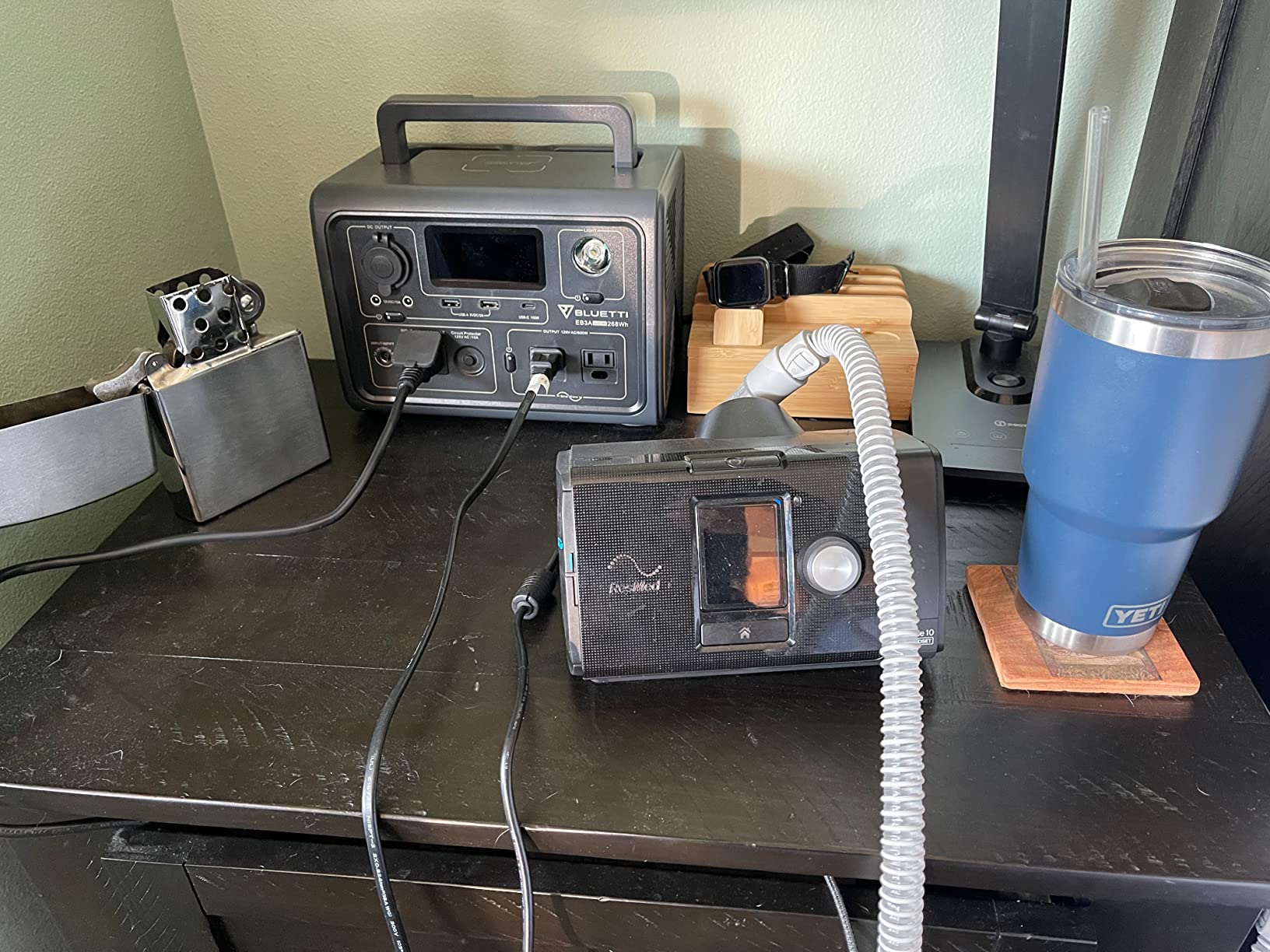 BLUETTI EB3A Portable Power Station, 268Wh Solar Generator LiFePO4 Battery Backup w/ 2 600W (1200W Surge) AC Outlets, Recharge from 0-80% in 30 Min., LFP Backup for Outdoor Camping, Trip, Power Outage customer photo 2