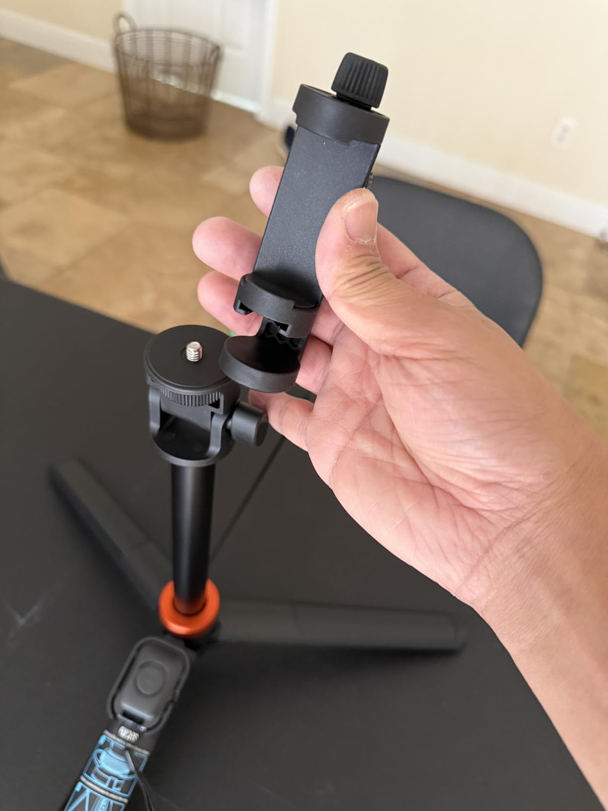 EUCOS 62 Phone Tripod, Tripod for iPhone and Selfie Stick with Remote, Extendable Cell Phone Stand and Ultimate Phone Holder customer photo 1