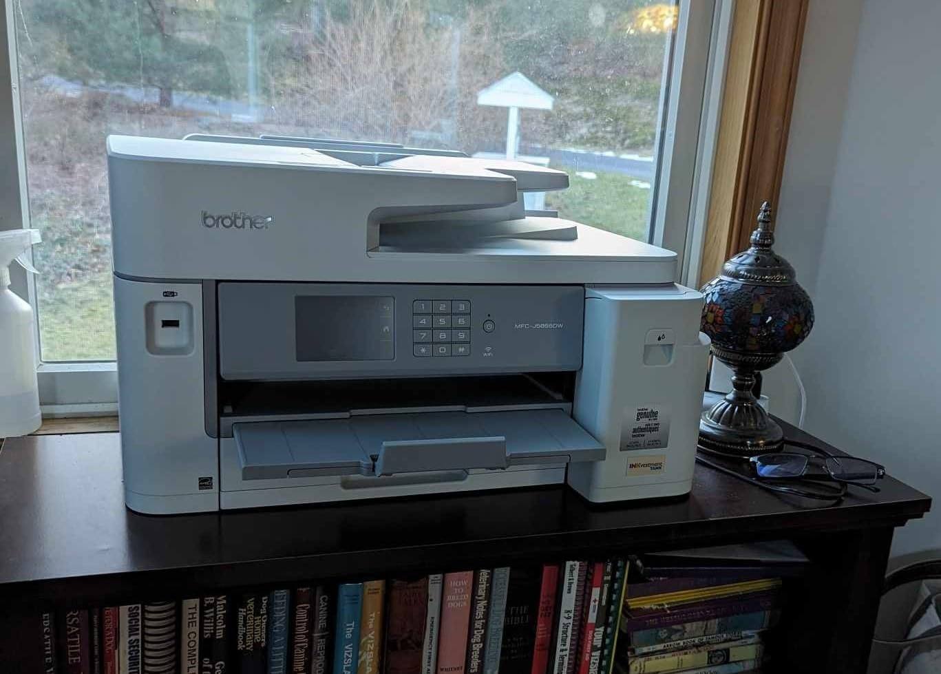 Brother MFC-J5855DW INKvestment Tank Color Inkjet All-in-One Printer with up to 1 Year of Ink in-box1 and to 11
