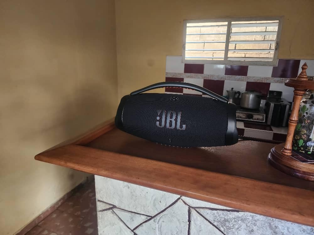 JBL Boombox 3 Black Portable Bluetooth Speaker with Massive Sound, Deepest Bass, IPX7 Waterproof, 24H Playtime, PartyBoost customer photo 1