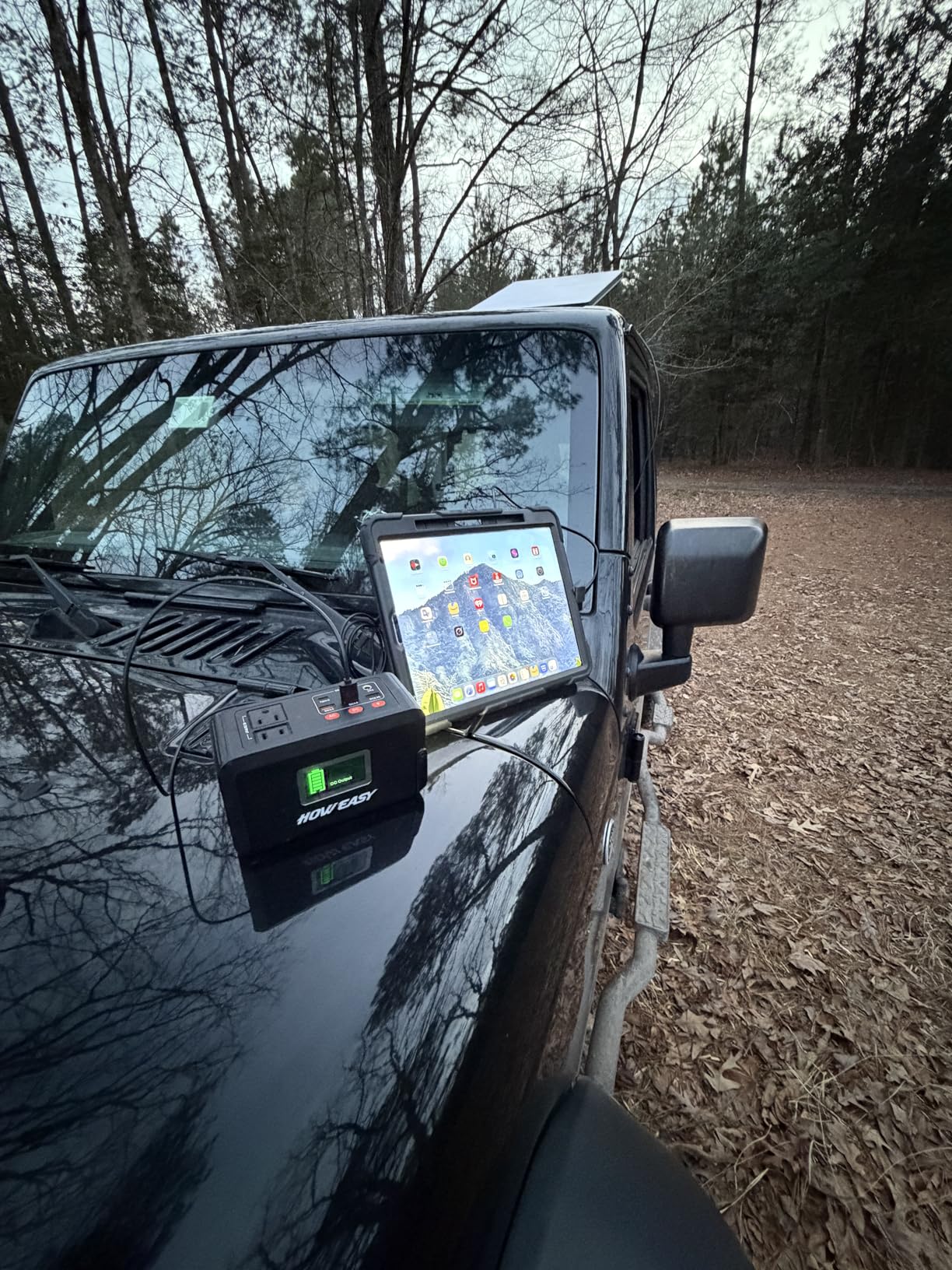 HOWEASY Portable Power Station,120W(240W Peak) Solar Generator,88Wh Lithium Battery Power with 110V AC Outlet/DC/USB/LED Light for Outdoor Camping Trip Hunting Emergency(Solar Panel Optional) customer photo 2