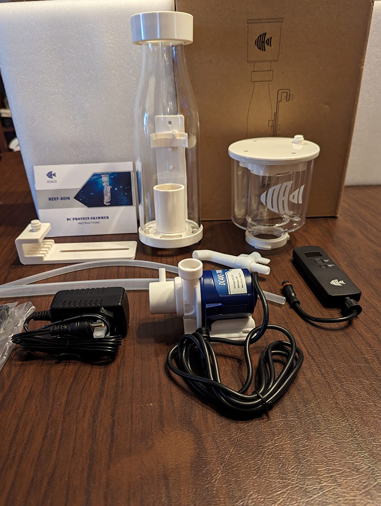 IOAOI Protein Skimmers for Saltwater Aquariums, Hang On Protein Skimmer for Fish Tanks up to 80 Gallons customer photo 2