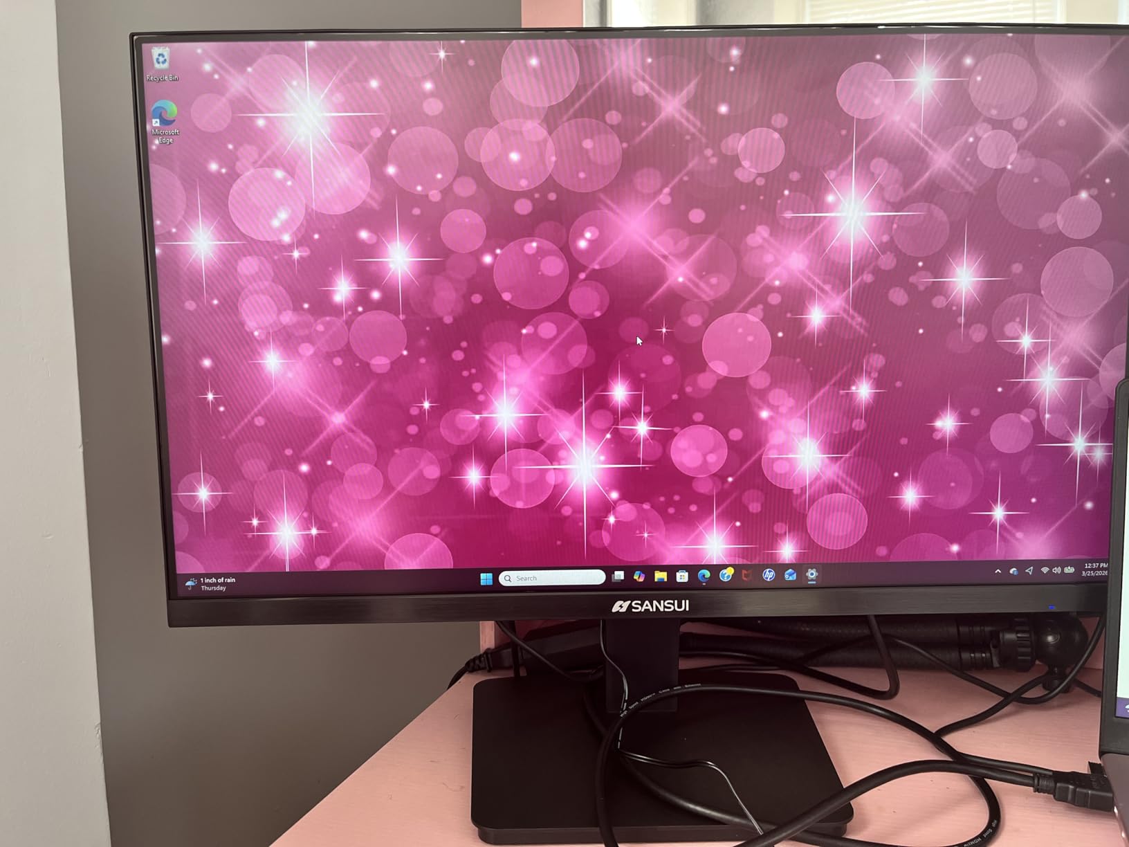 SANSUI Monitor 24 Inch 100Hz PC Monitor, HDMI VGA Ports VESA Mount, FHD Computer Monitor Ultra-Slim Ergonomic Tilt Eye Care for Home Office (ES-24F2, HDMI Cable Included) customer photo 1