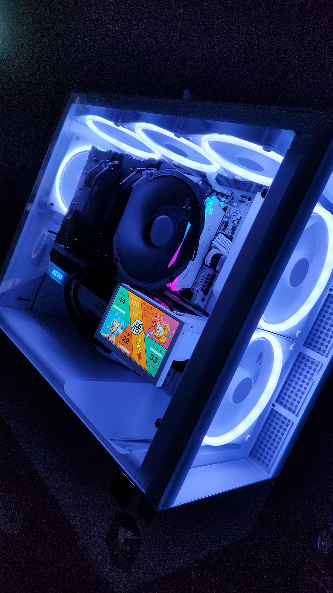 NZXT F120 RGB - 120mm RGB PWM PC Fan - High Airflow, Low Noise - Fluid Dynamic Bearing - Single (Requires NZXT RGB Controller for CAM Software) - 18 LEDs - Black customer photo 2
